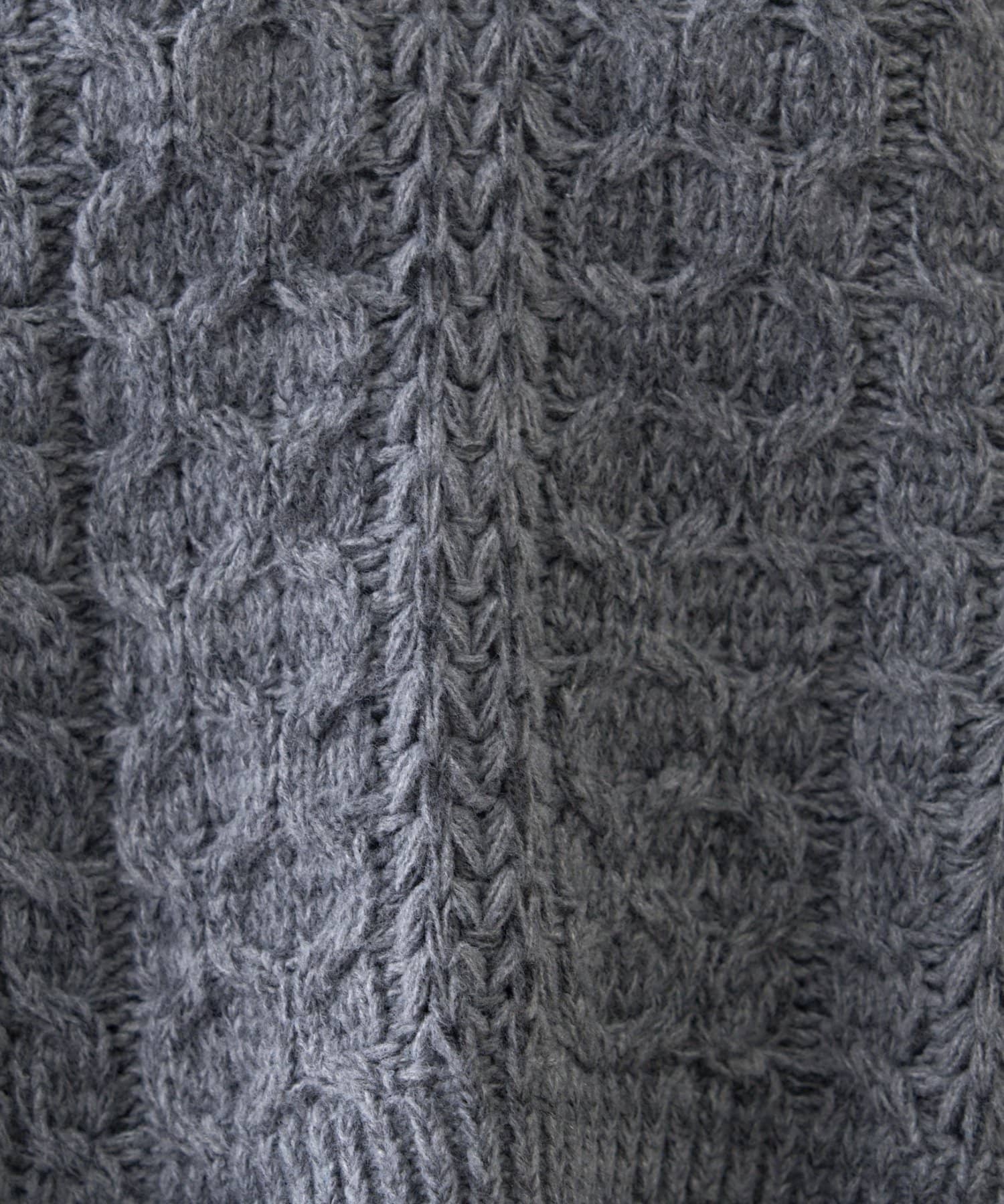 CIAOPANIC TYPY(チャオパニックティピー) スキッパー襟付きケーブルニット