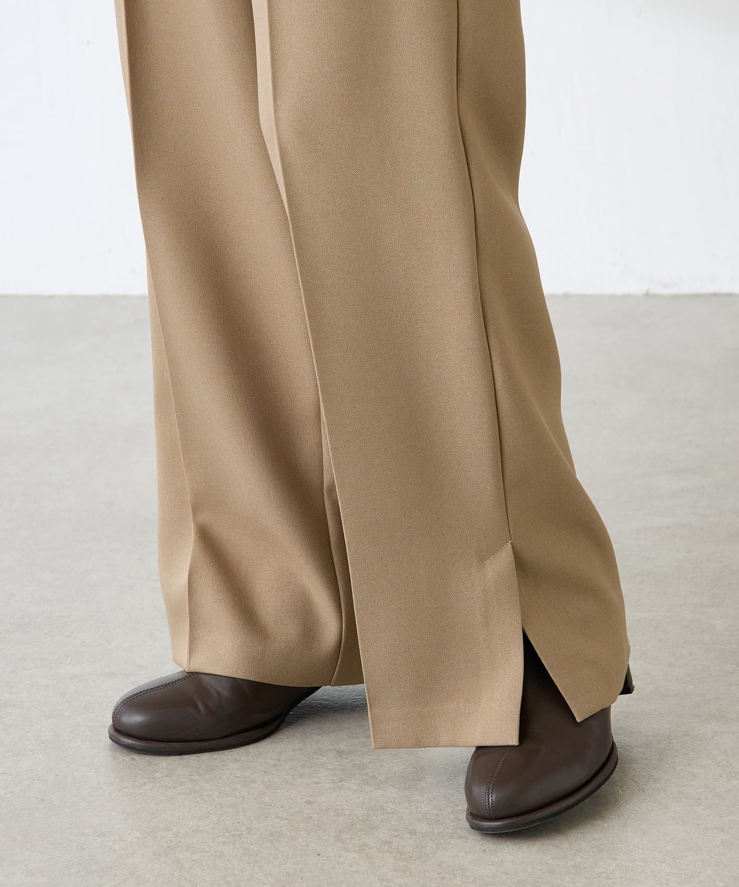 COLLAGE GALLARDAGALANTE(コラージュ ガリャルダガランテ) 【人気シリーズ/２サイズ展開】ウールライクストレートパンツ/セレモニー