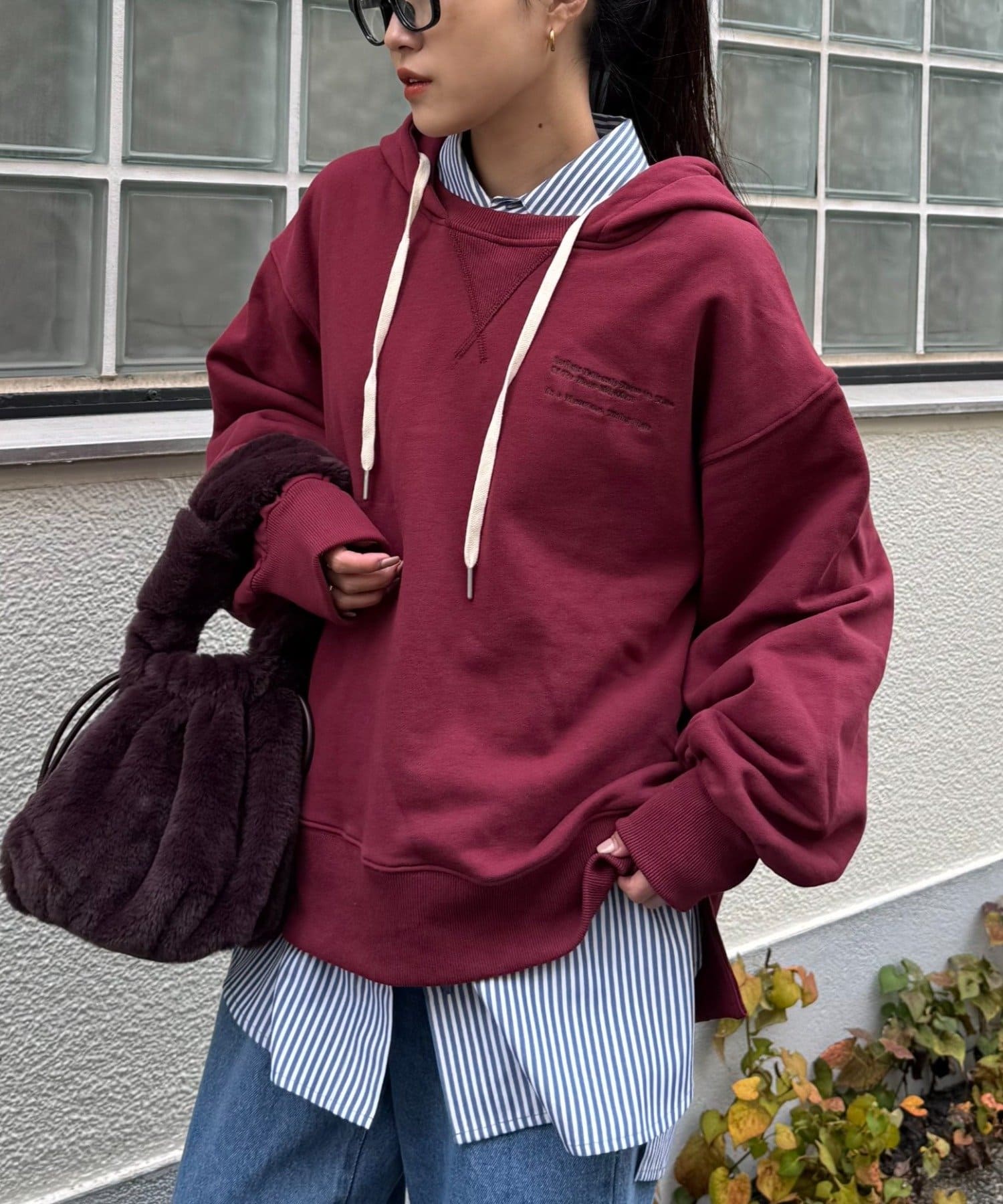 CIAOPANIC TYPY(チャオパニックティピー) ワンポイントロゴ刺繍フーディー