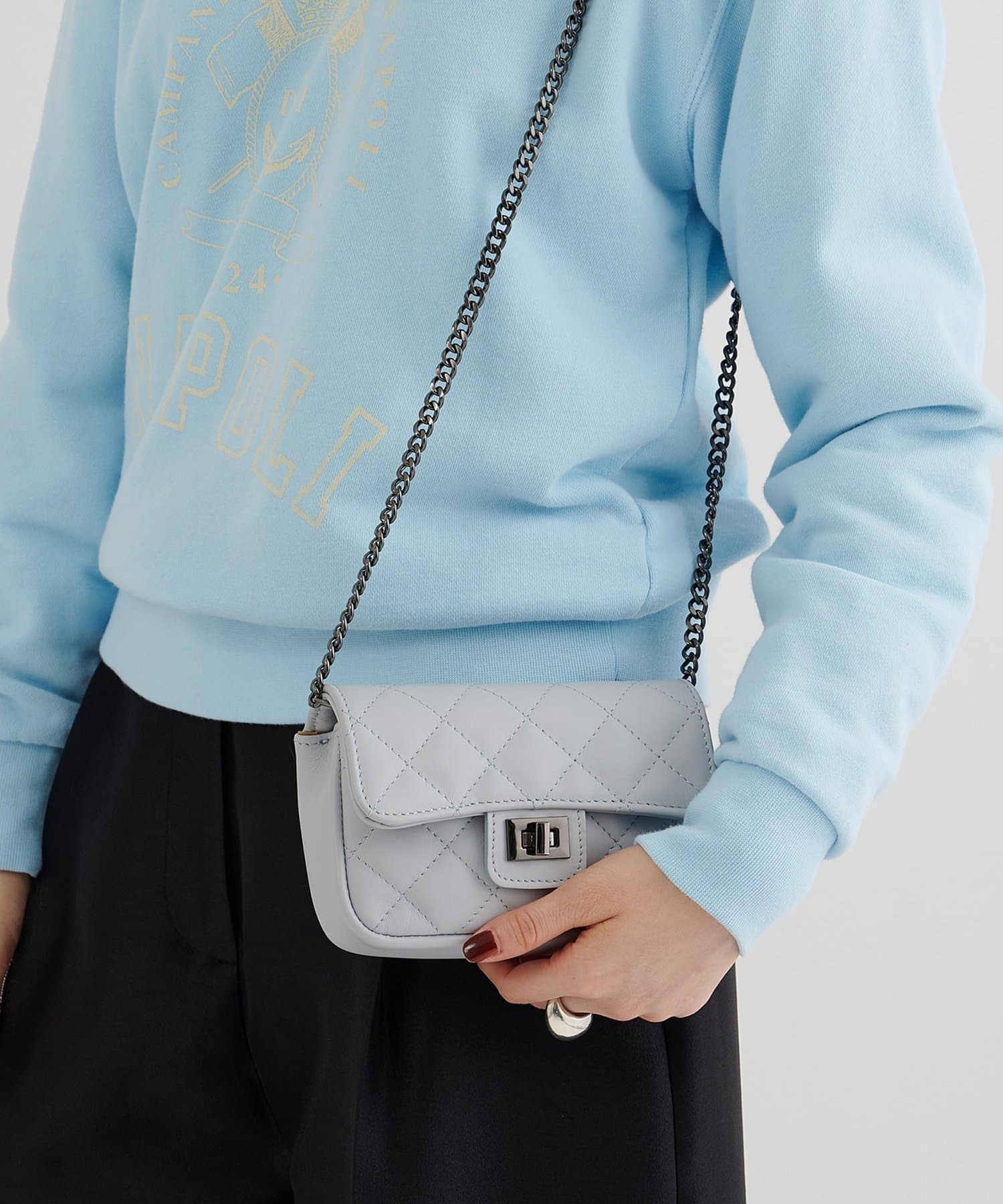 Whim Gazette(ウィム ガゼット) 【Hoaw.】チェーンミニバッグ