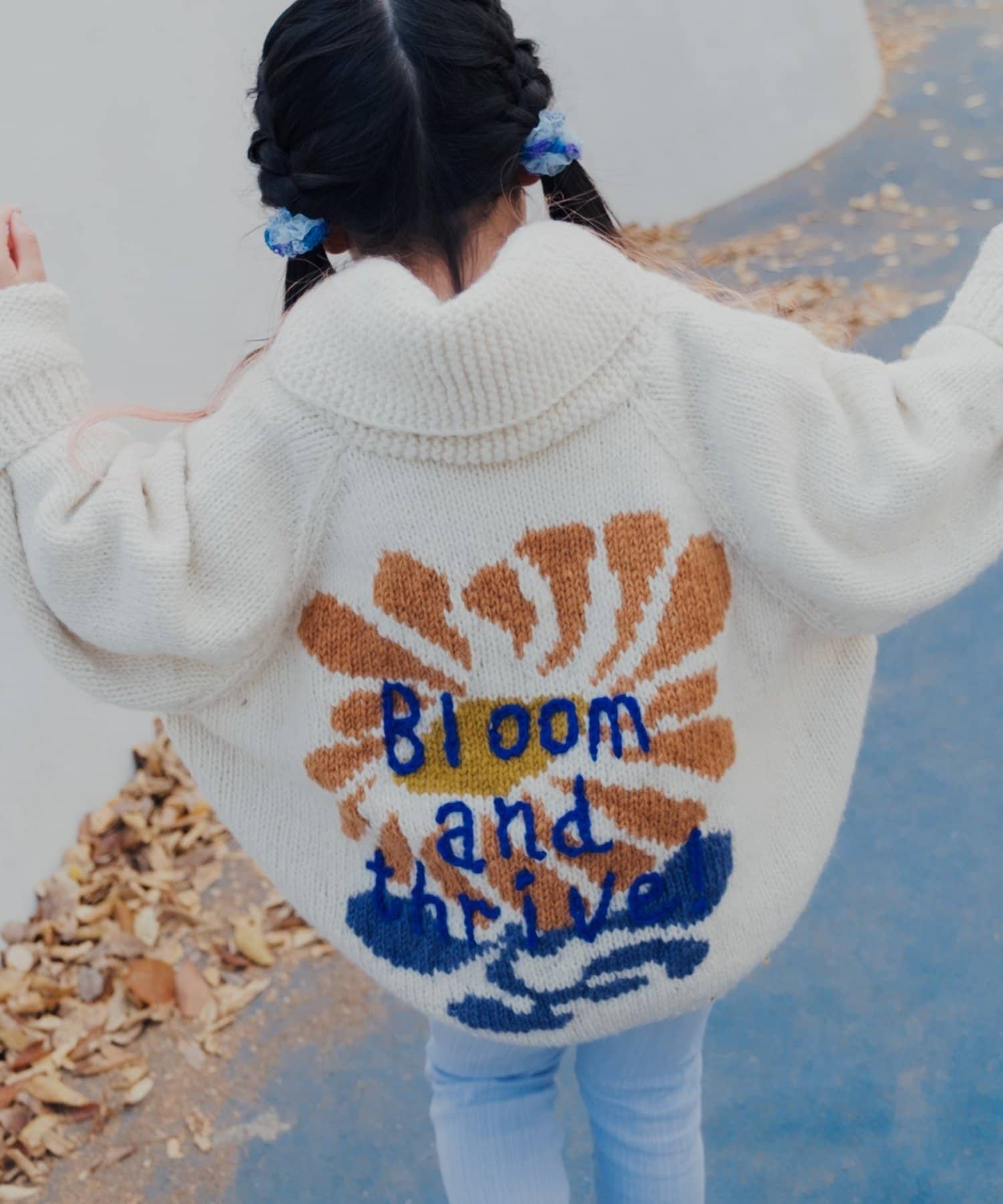 Kastane(カスタネ) 【S.Lサイズ展開】フラワーハンドニット kids