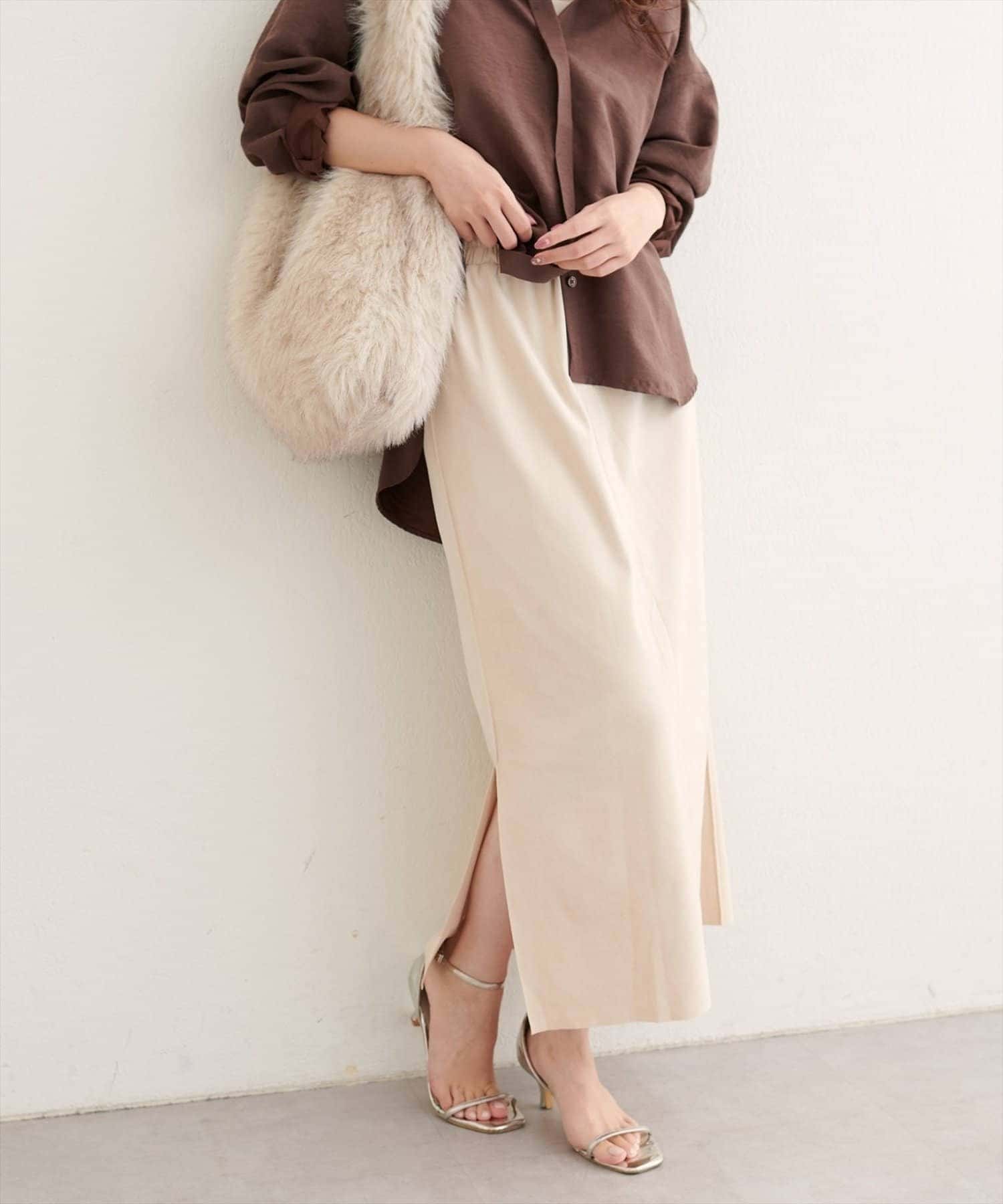 NICE CLAUP / OLIVE des OLIVE OUTLET(ナイスクラップ  / オリーブ デ オリーブ アウトレット) 【natural couture】マルチウェイカットスウェードスカート