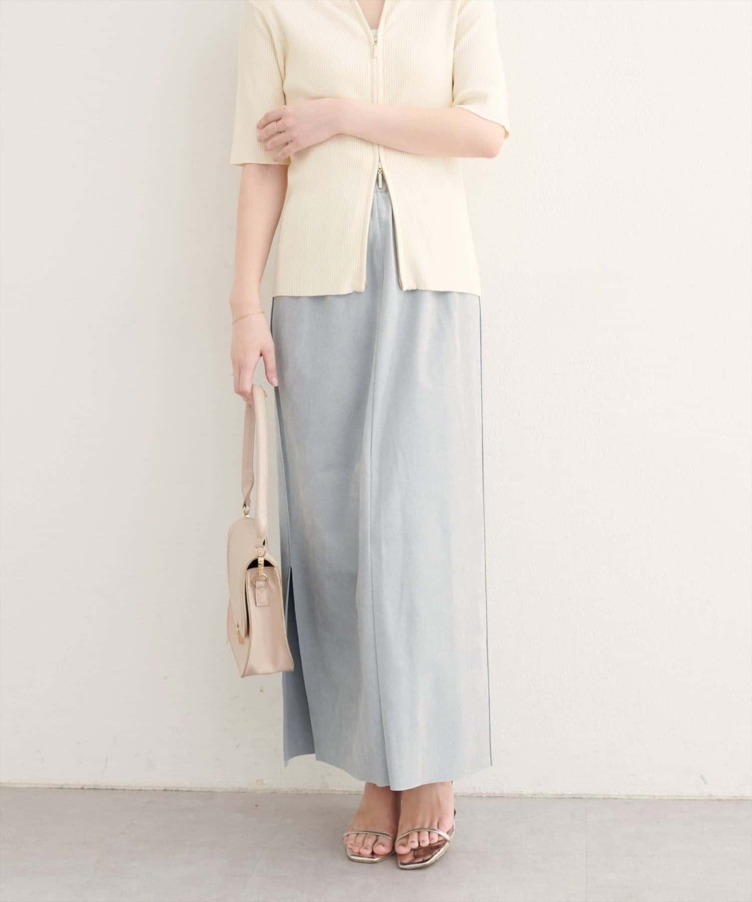 NICE CLAUP / OLIVE des OLIVE OUTLET(ナイスクラップ  / オリーブ デ オリーブ アウトレット) 【natural couture】マルチウェイカットスウェードスカート