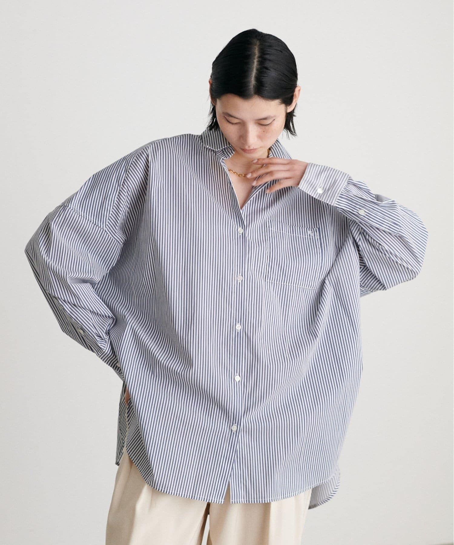 NICE CLAUP / OLIVE des OLIVE OUTLET(ナイスクラップ  / オリーブ デ オリーブ アウトレット) 【LARUTA】ちびロゴ刺?BIGシャツ