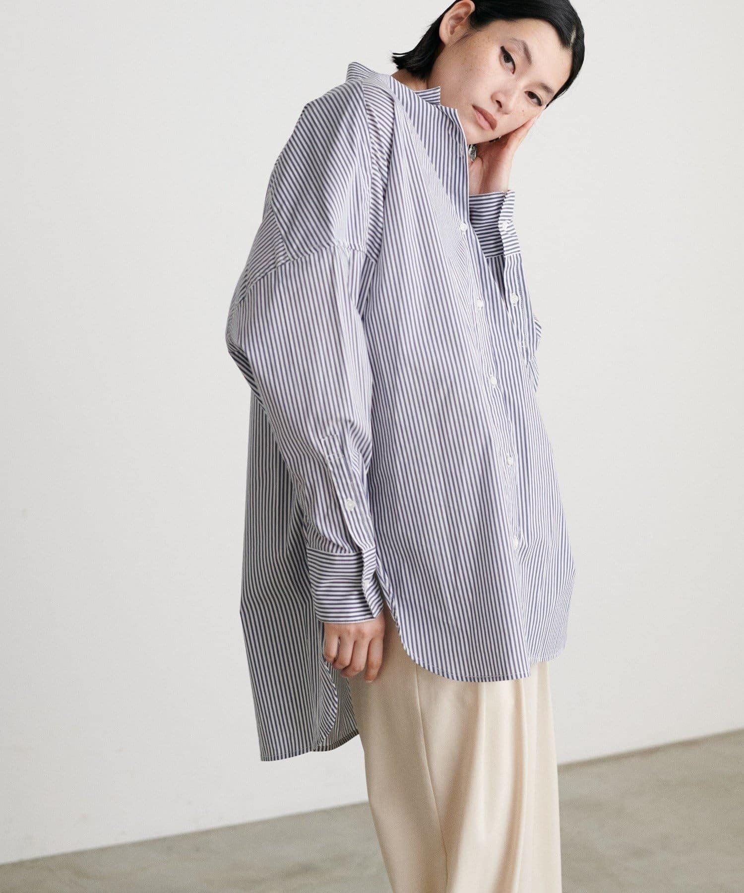 NICE CLAUP / OLIVE des OLIVE OUTLET(ナイスクラップ  / オリーブ デ オリーブ アウトレット) 【LARUTA】ちびロゴ刺?BIGシャツ