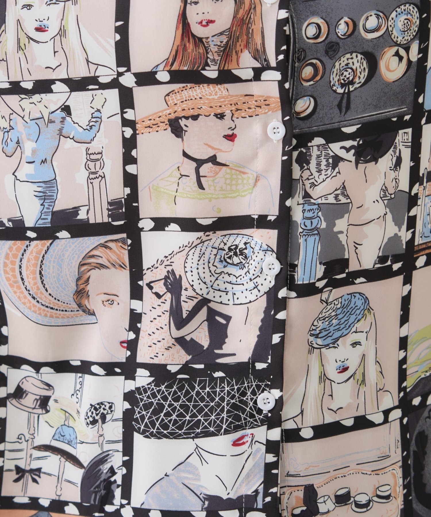 Remind me and forever(リマインドミーアンドフォーエバー) 【WEB限定】【NAO】アート柄ブラウス