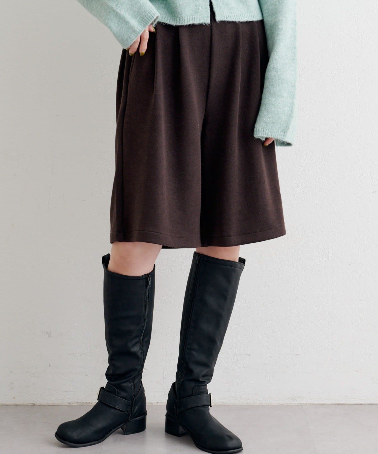 Kastane(カスタネ) 【セットアップ対応】B ニットライクスウェットハーフパンツ