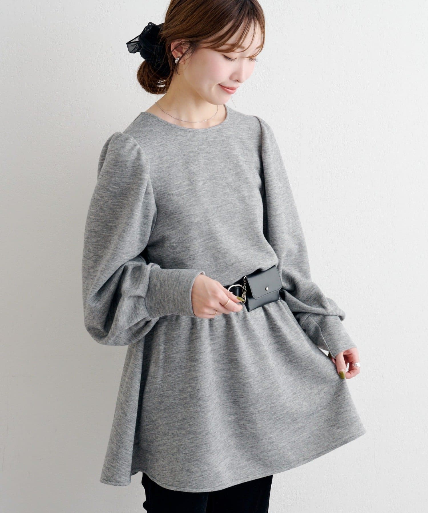 Kastane(カスタネ) B ニットライクスウェットワンピース