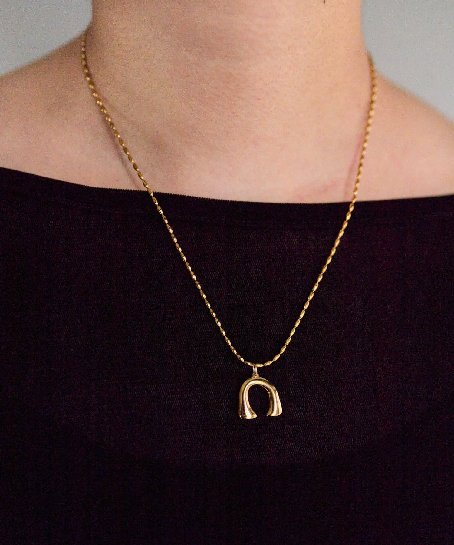 ear PAPILLONNER(イア パピヨネ) 《金属アレルギー対応/ステンレス》Cパーツトップネックレス