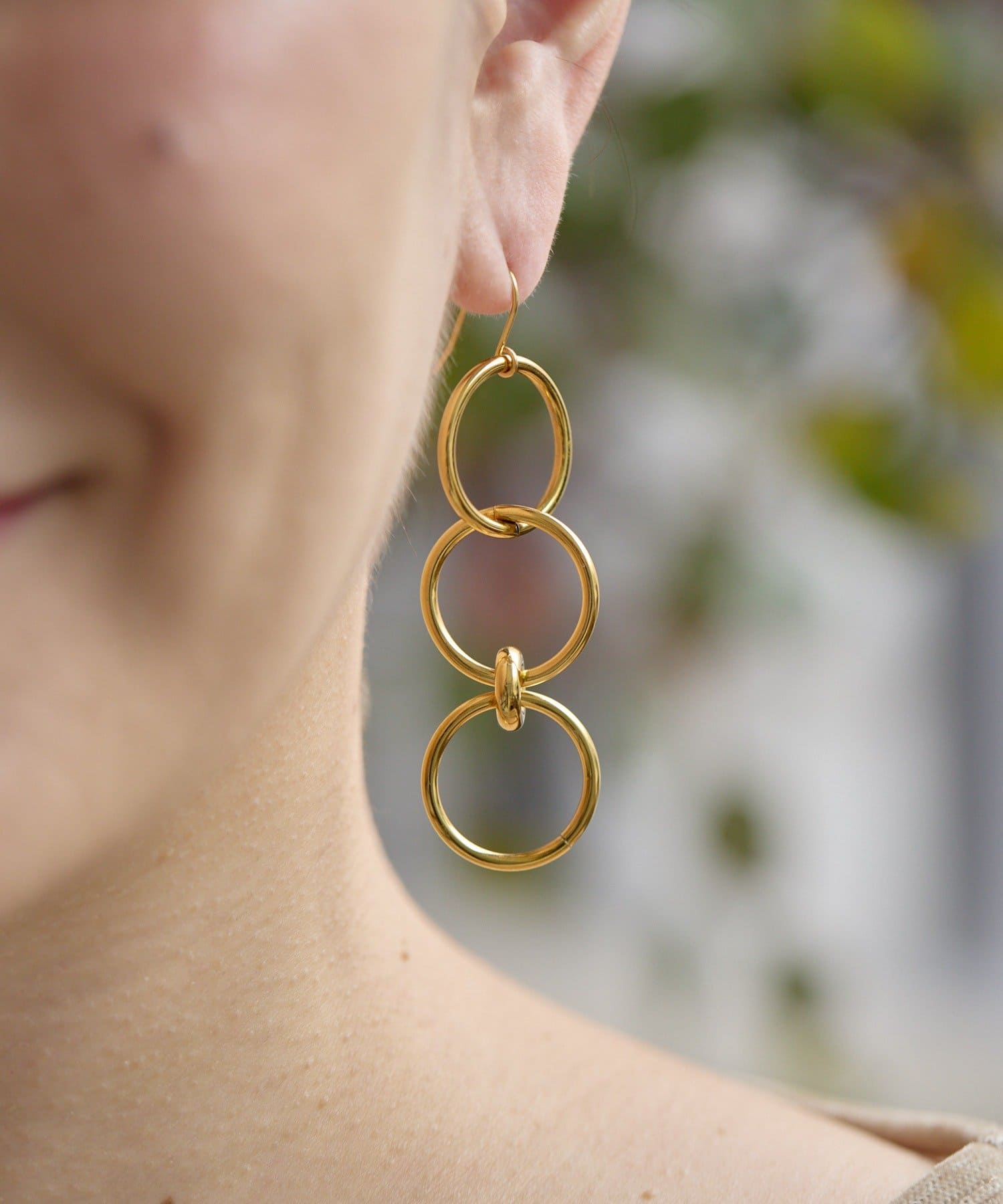 ear PAPILLONNER(イア パピヨネ) 《金属アレルギー対応/ステンレス》スリーサークルピアス