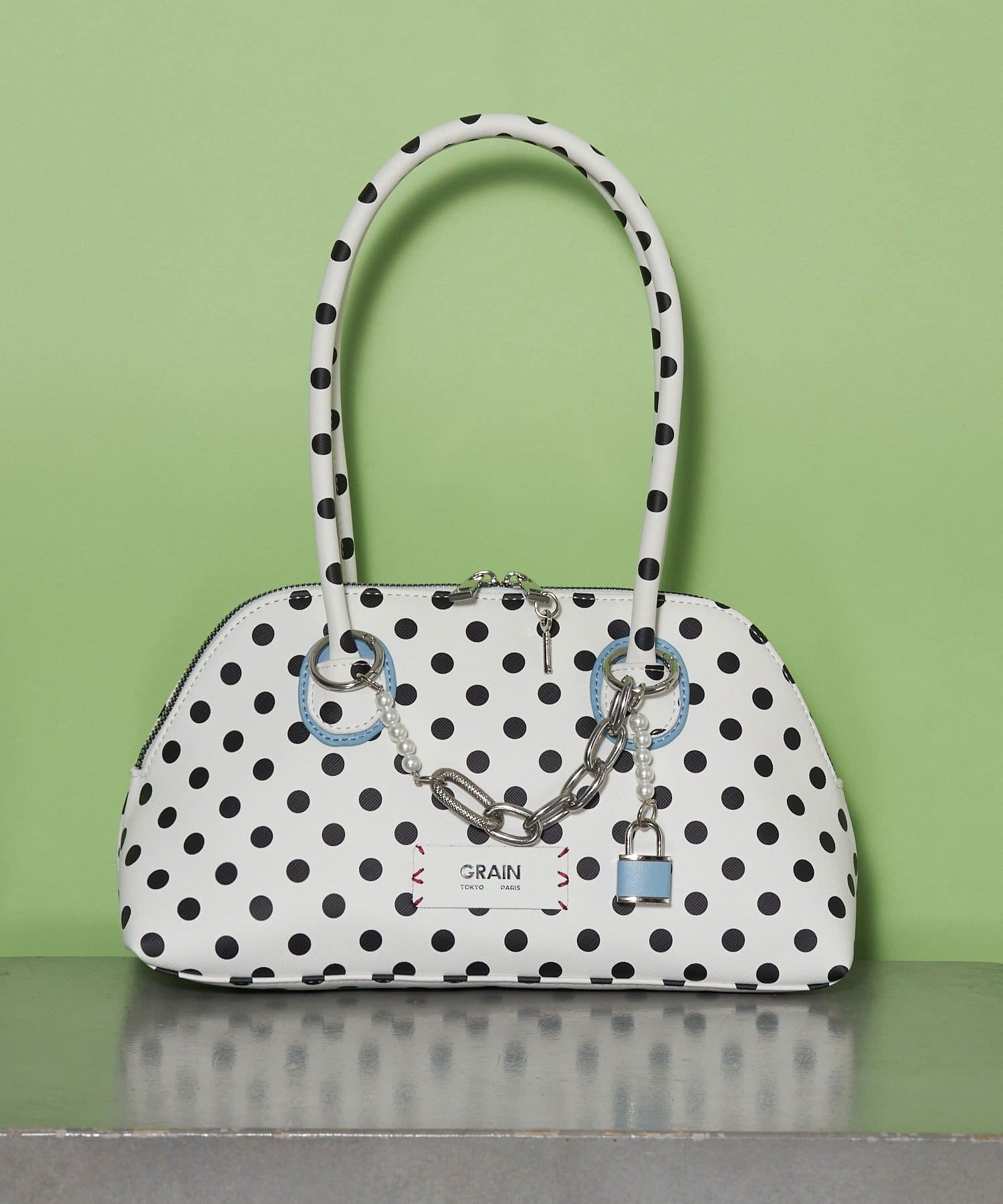 GRAIN/グレイン】チャーム付き水玉トートバッグ | CIAOPANIC(チャオ
