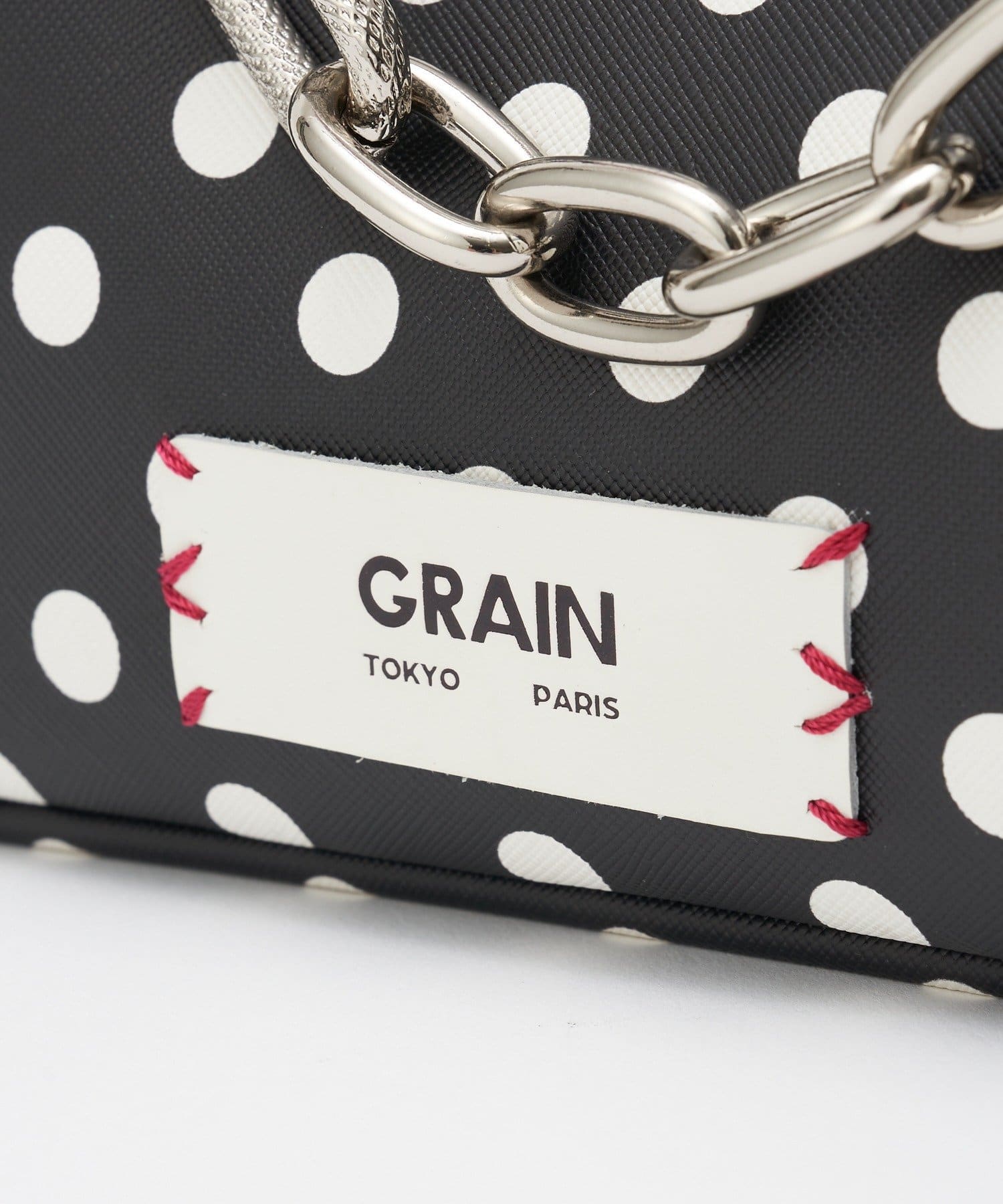 CIAOPANIC(チャオパニック) 【GRAIN/グレイン】チャーム付き水玉2WAYハンドバック