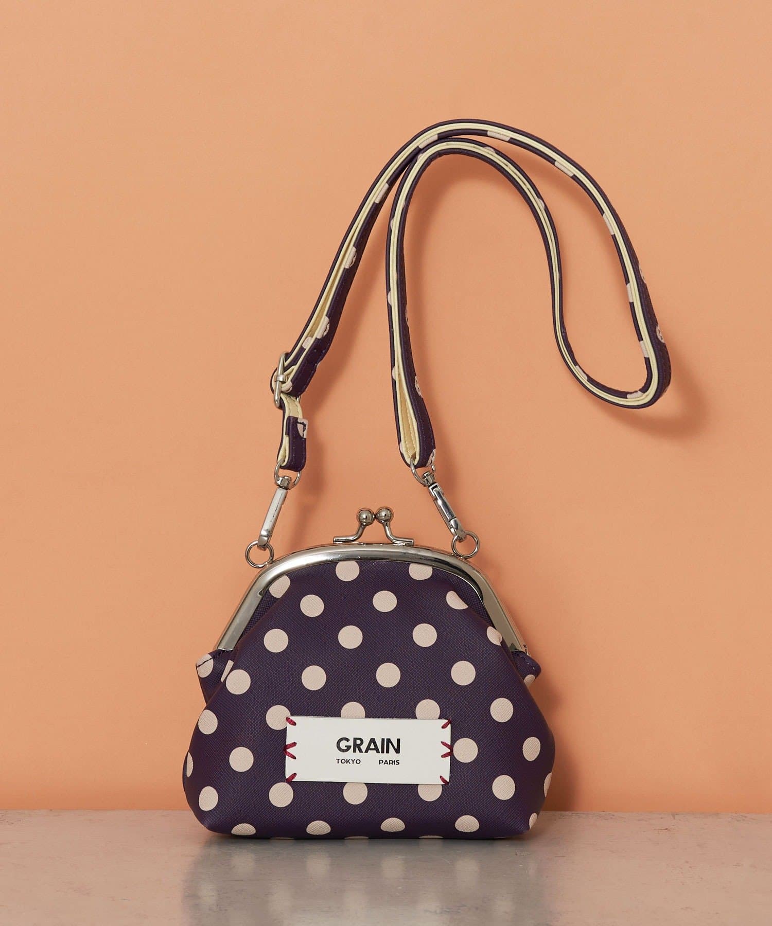 CIAOPANIC(チャオパニック) 【GRAIN/グレイン】水玉がま口ミニショルダーバック