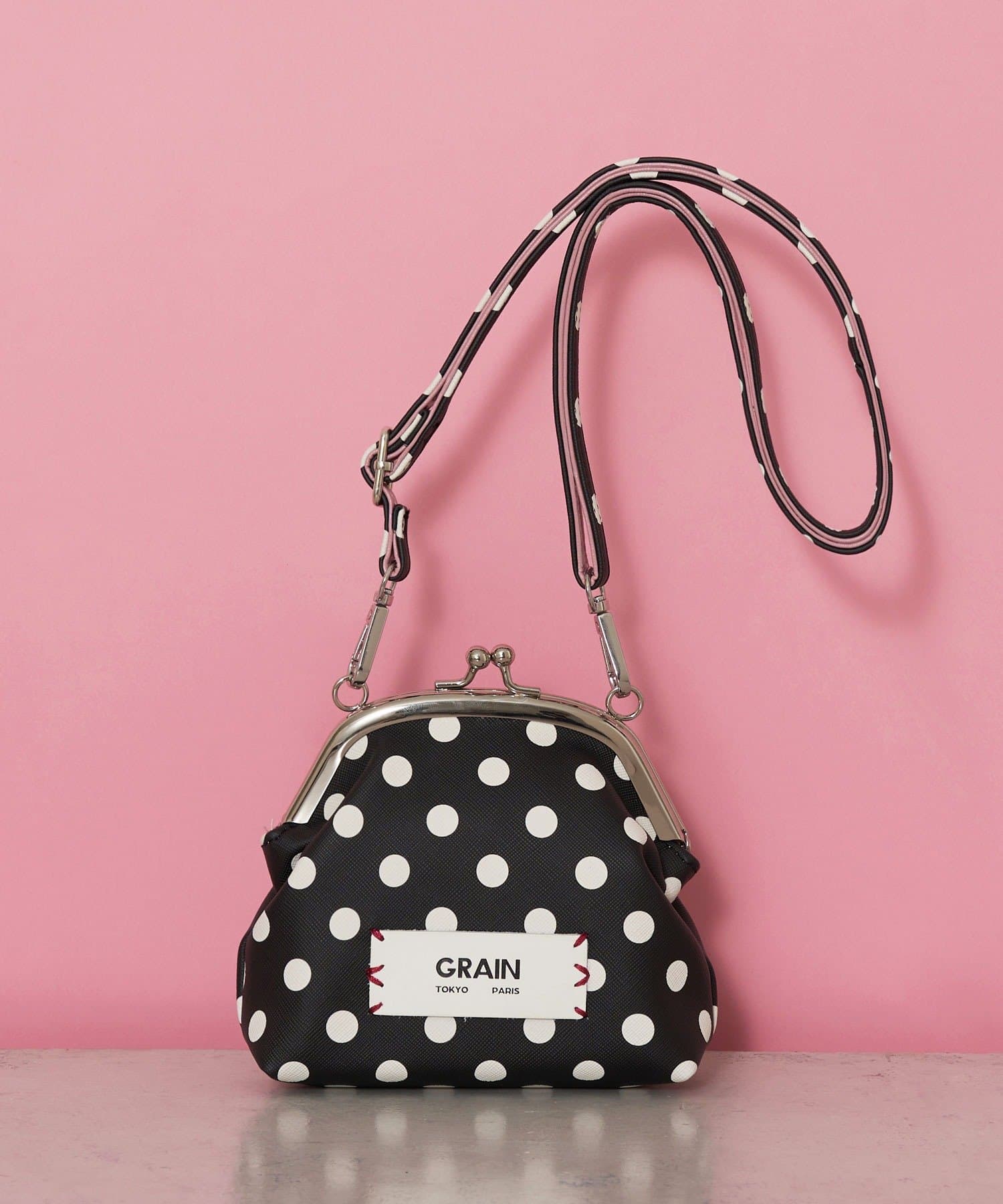 CIAOPANIC(チャオパニック) 【GRAIN/グレイン】水玉がま口ミニショルダーバック