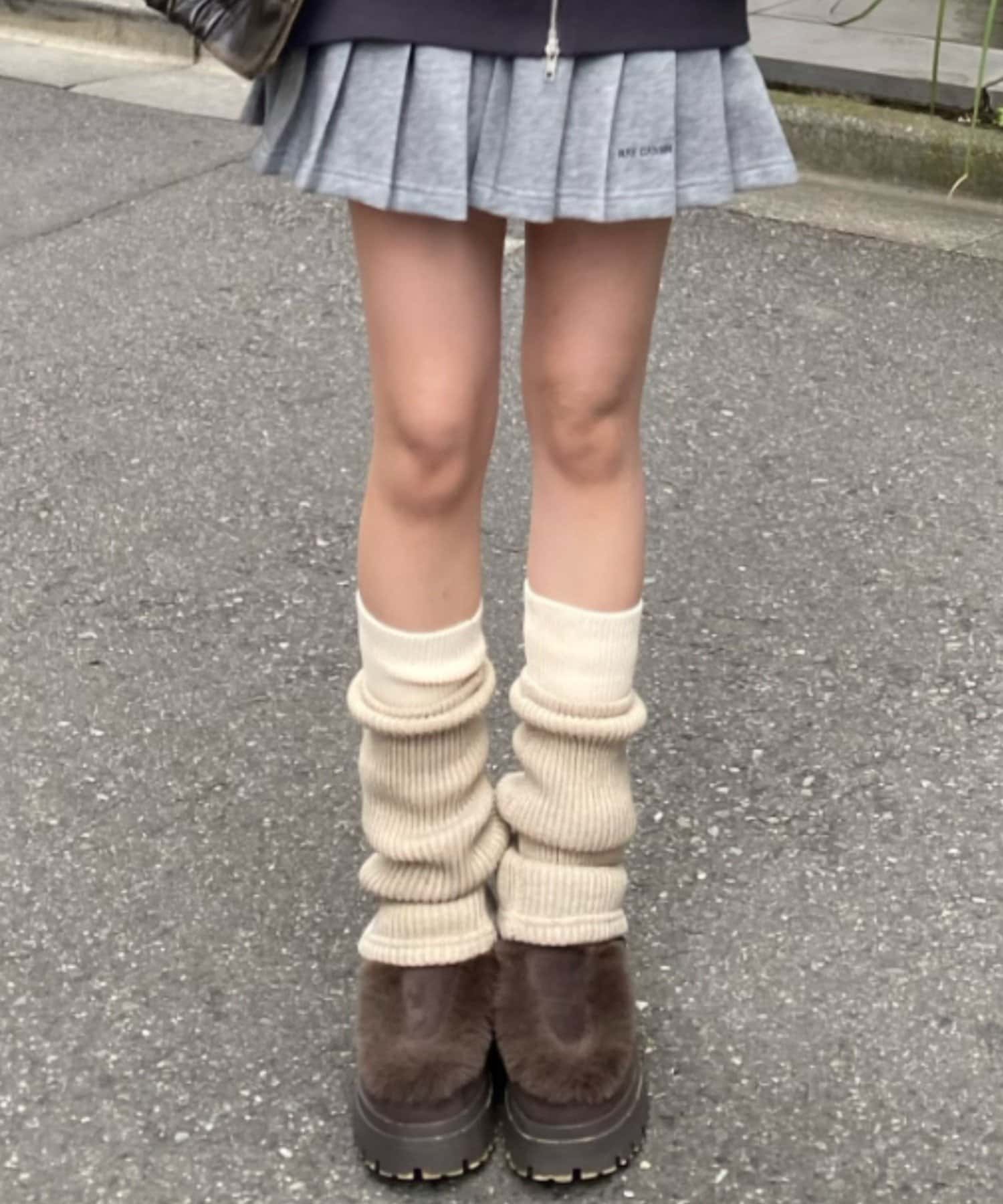 RAY CASSIN(レイカズン) 配色レッグウォーマー