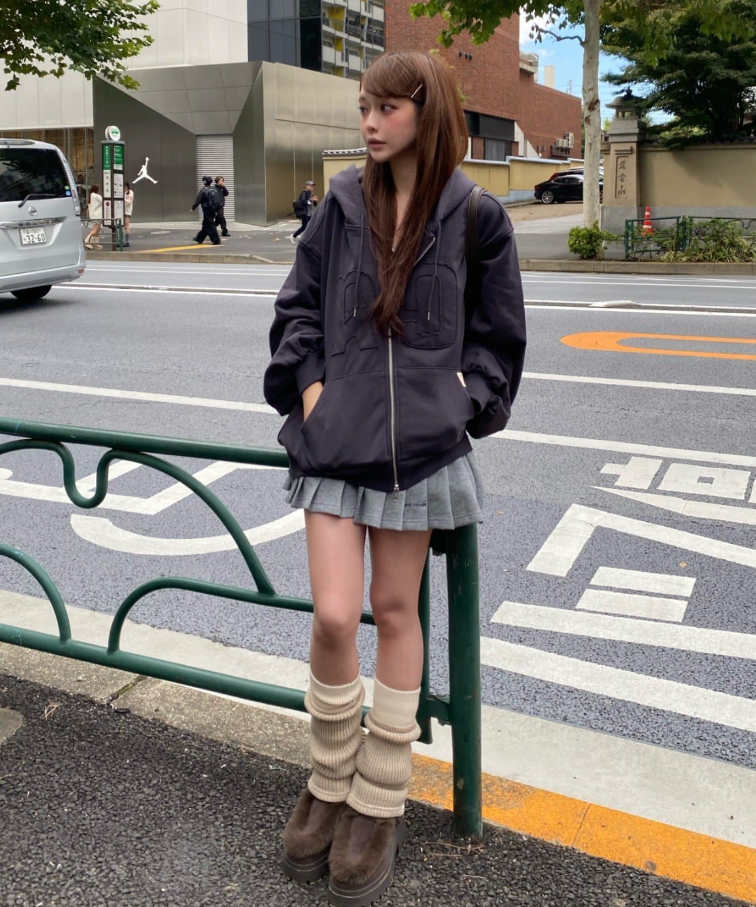 RAY CASSIN(レイカズン) 配色レッグウォーマー