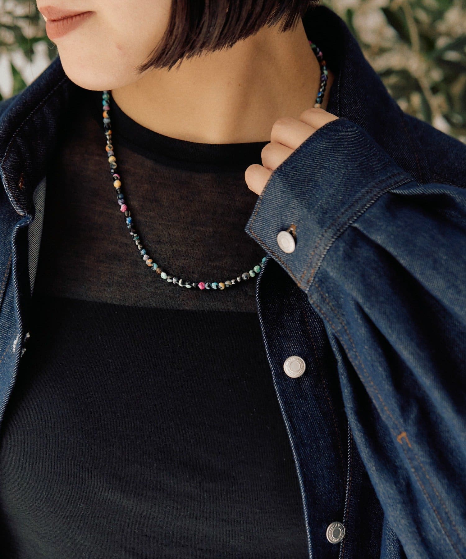 ear PAPILLONNER(イア パピヨネ) 《WEB限定》MIXカラーストーンネックレス