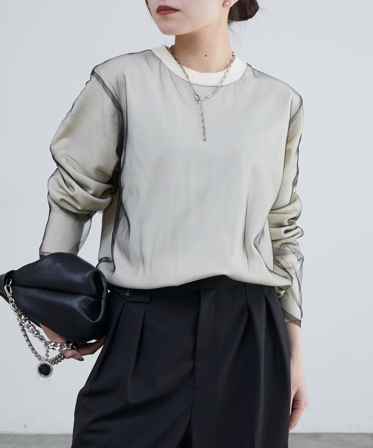 Lui's(ルイス) チュールドッキングニット