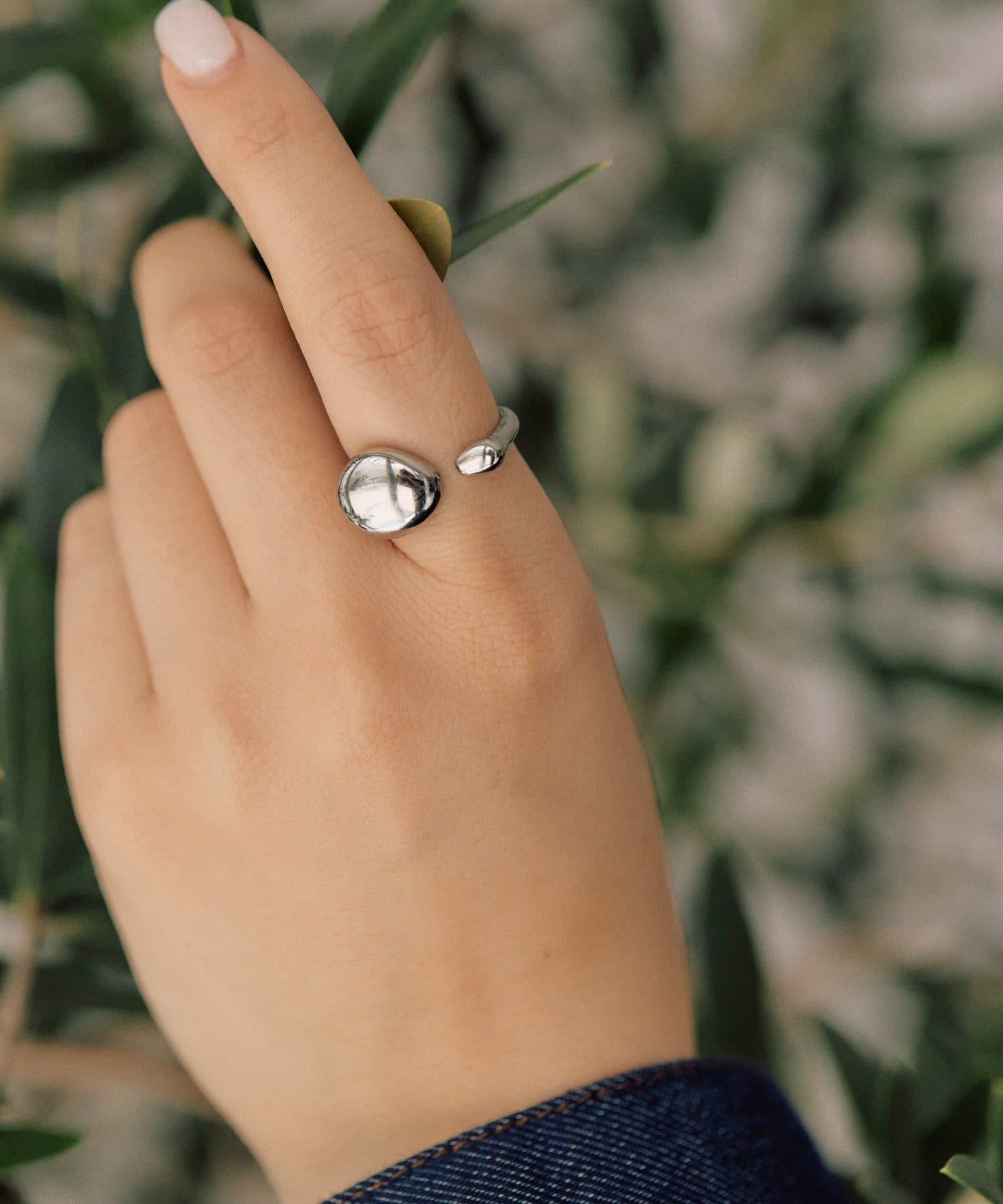 ear PAPILLONNER(イア パピヨネ) 《WEB限定/金属アレルギー対応/ステンレス》アシンメトリーリング