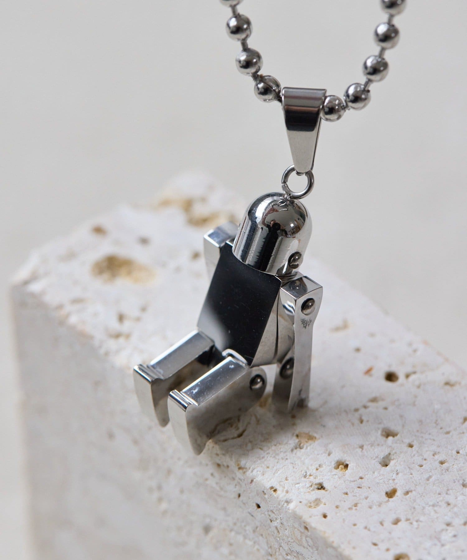 ear PAPILLONNER(イア パピヨネ) 《WEB限定/金属アレルギー対応/ステンレス》ロボットネックレス