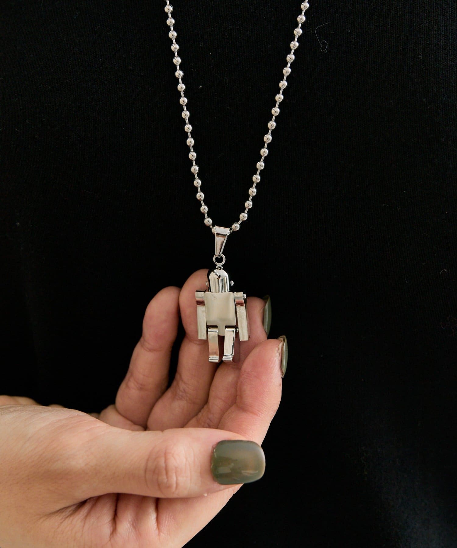 ear PAPILLONNER(イア パピヨネ) 《WEB限定/金属アレルギー対応/ステンレス》ロボットネックレス