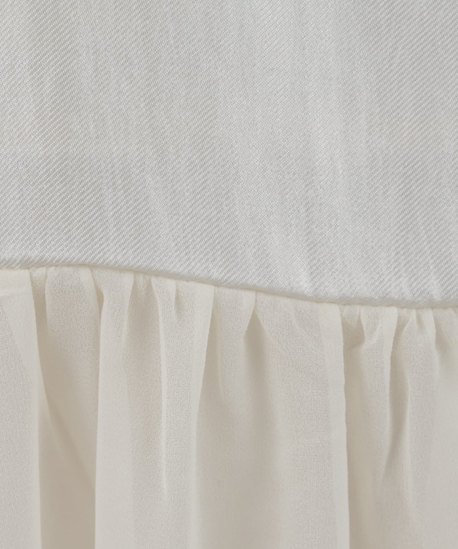 SHENERY(シーナリー) 裾レース切替サテンキャミワンピース