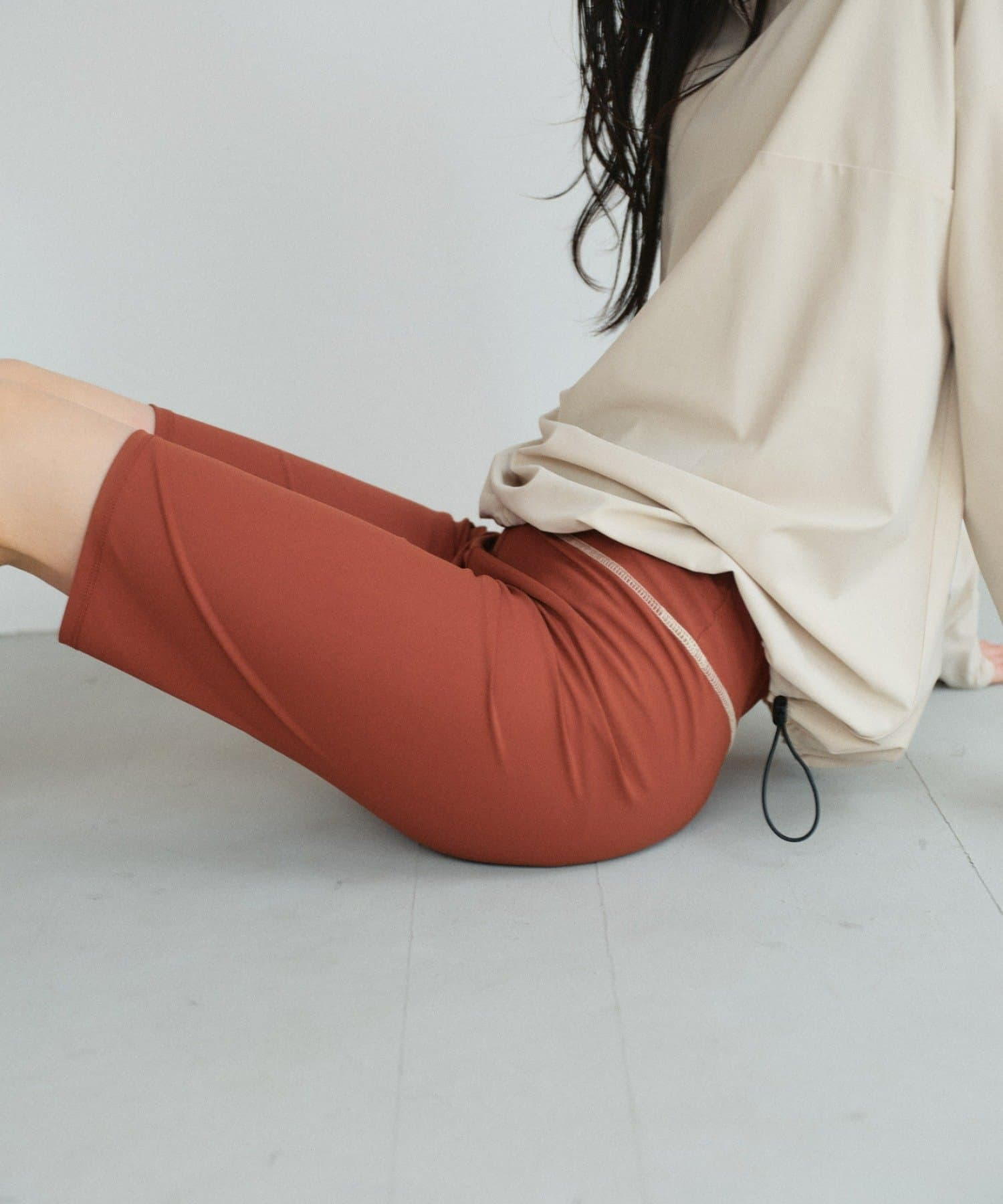 OUTLET(アウトレット) 【earthy_】【ACTIVE WEAR】ハーフレギンス