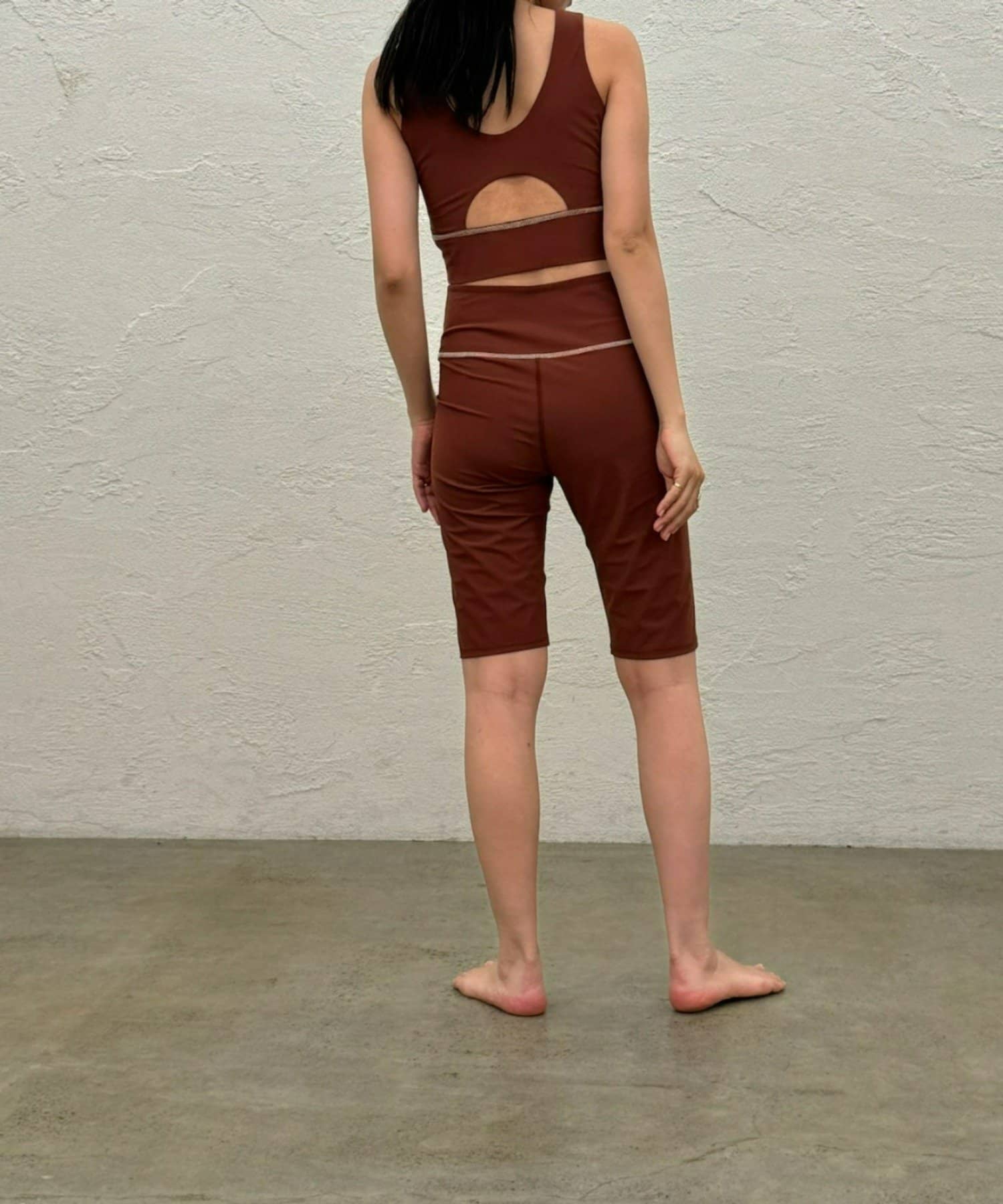 OUTLET(アウトレット) 【earthy_】【ACTIVE WEAR】ハーフレギンス