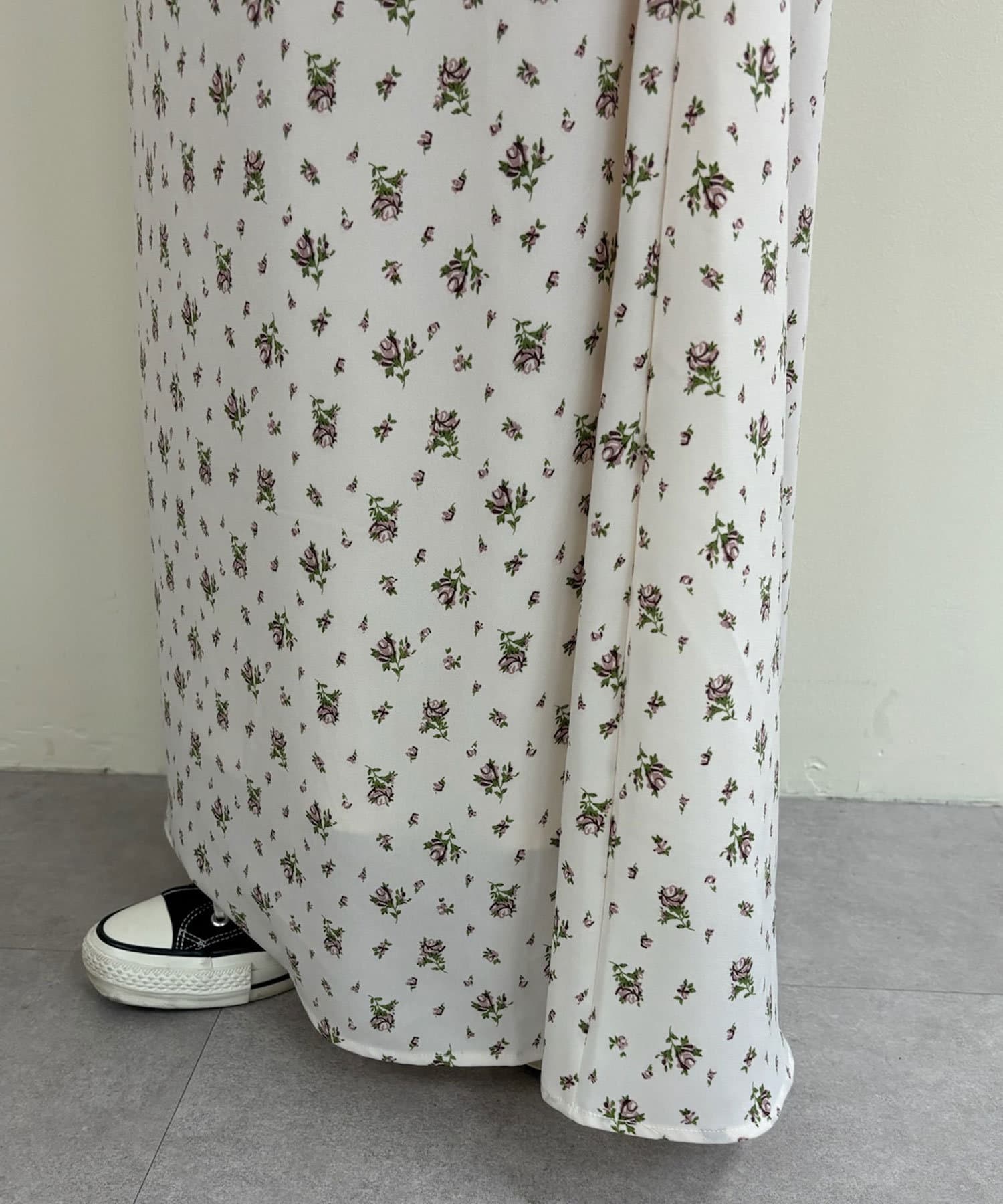 OUTLET(アウトレット) 【SHENERY】バックスリットベルスリーブドレス