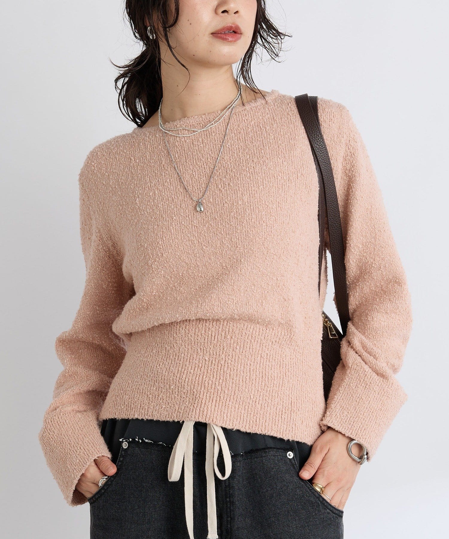 OUTLET(アウトレット) 【RIVE DROITE】コットンネップヤーンニット