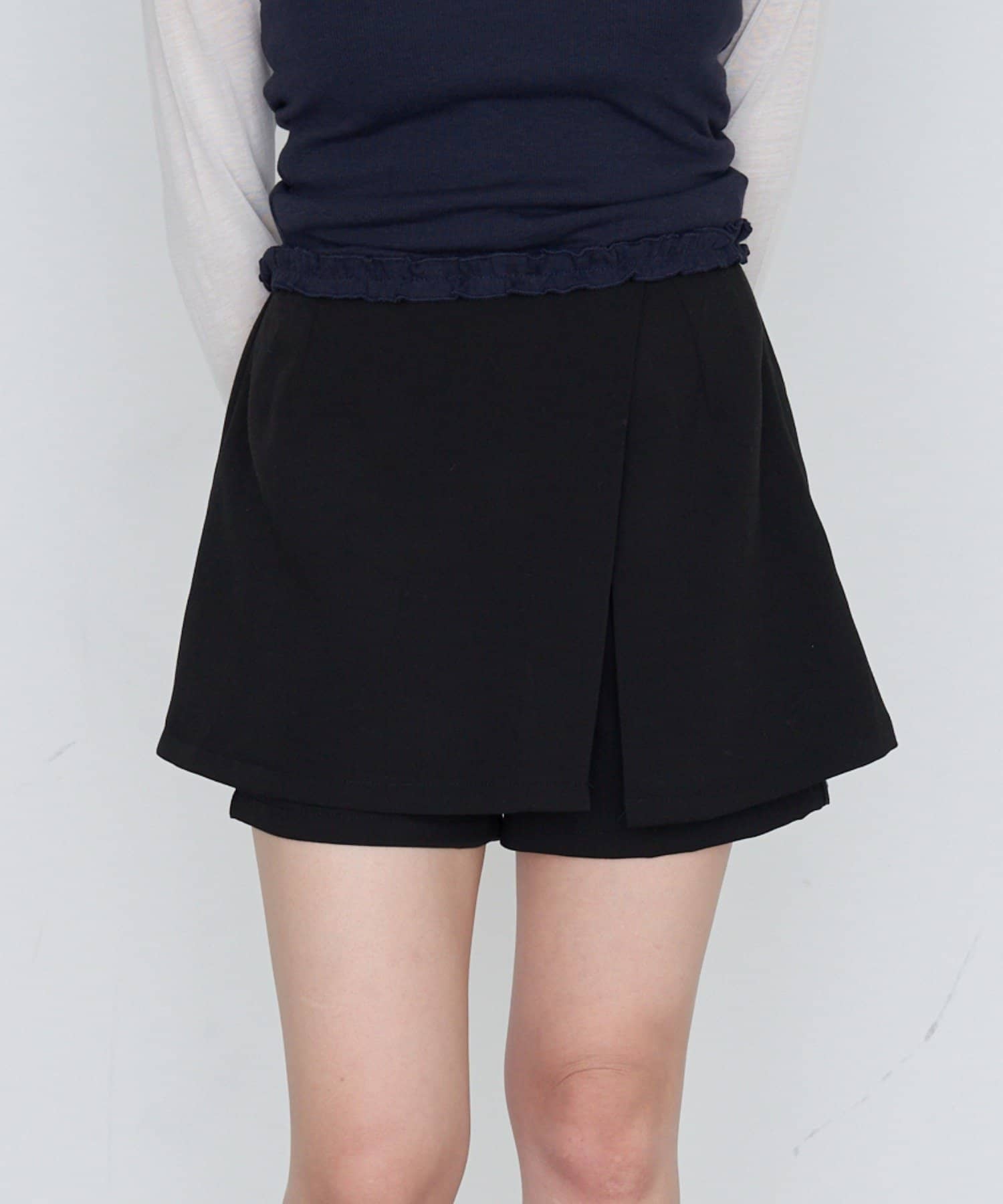 OUTLET(アウトレット) 【RAY CASSIN】スリットレイヤードスカパン