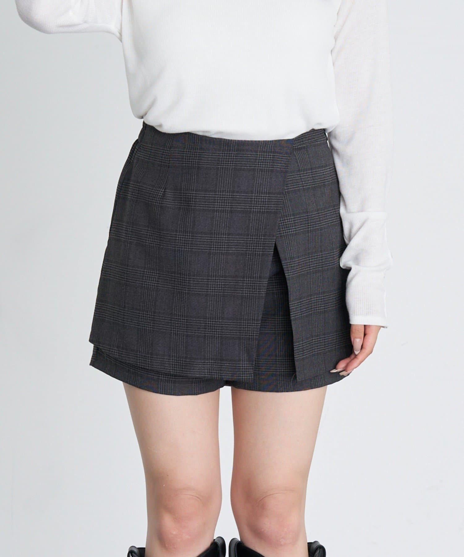 OUTLET(アウトレット) 【RAY CASSIN】スリットレイヤードスカパン