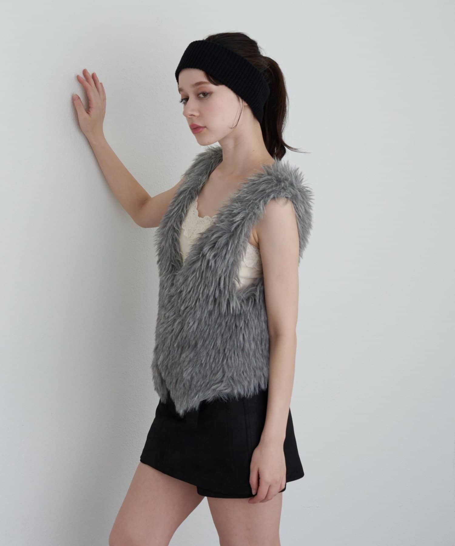 OUTLET(アウトレット) 【RAY CASSIN】ファーニットベスト