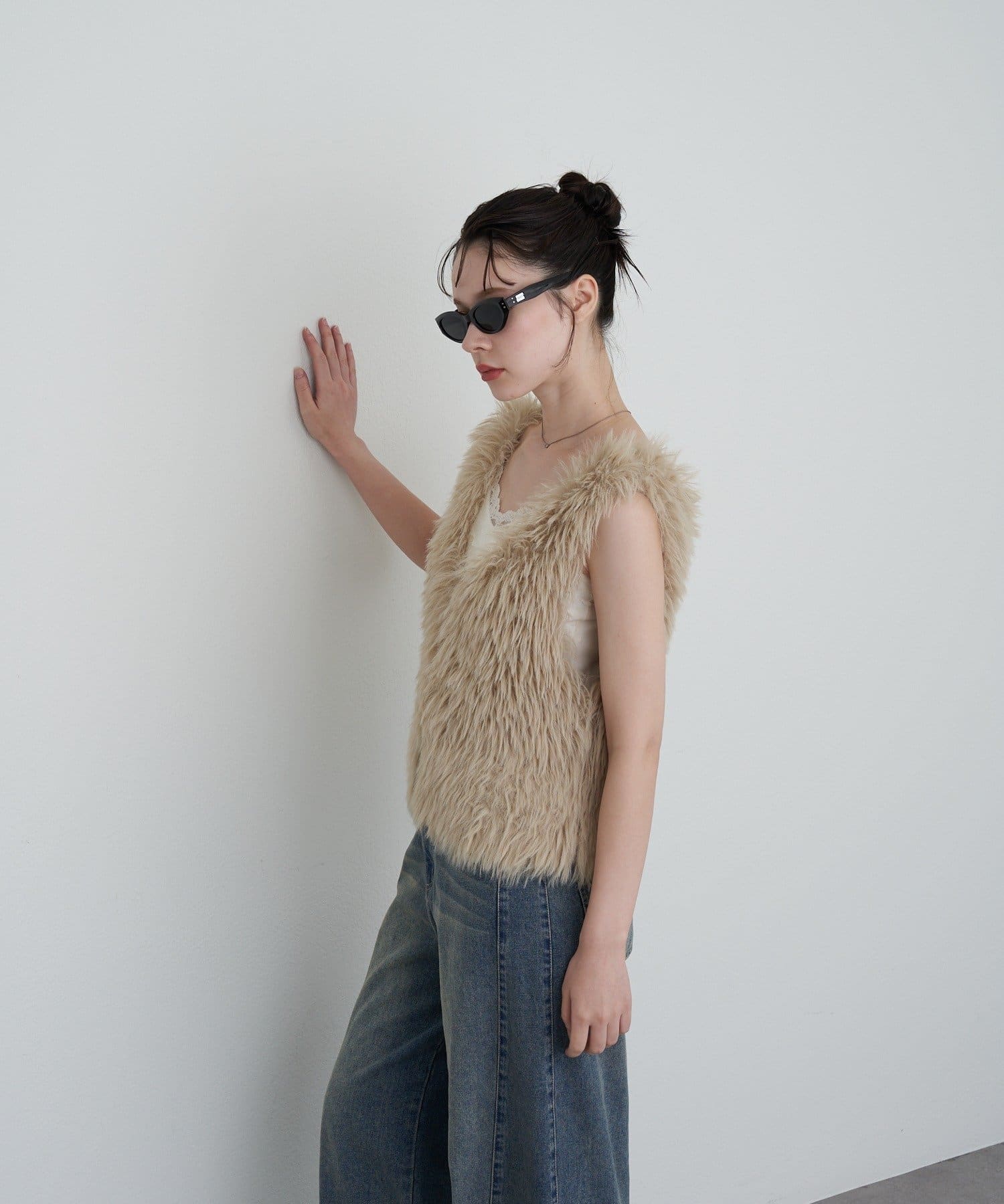 OUTLET(アウトレット) 【RAY CASSIN】ファーニットベスト