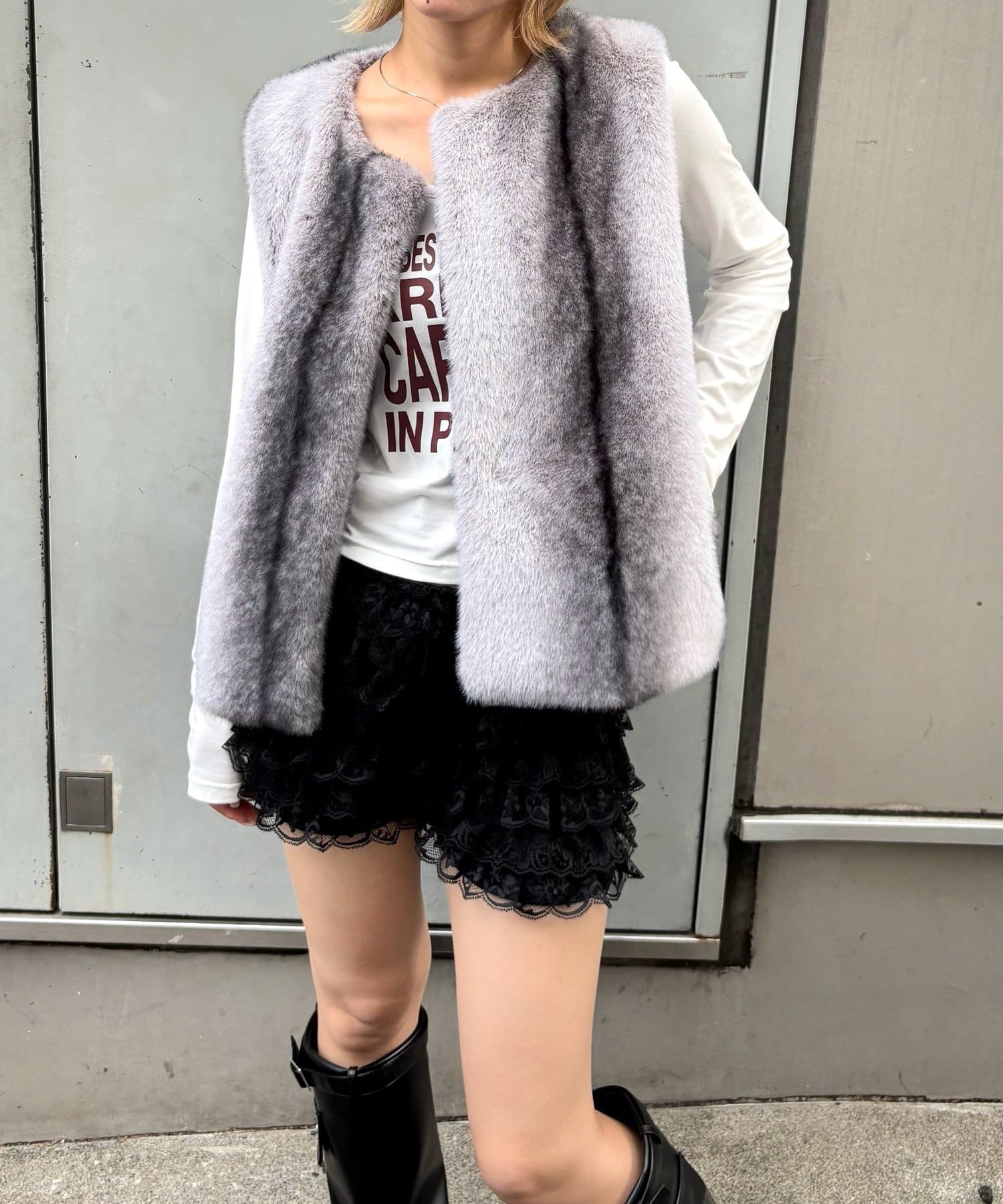 OUTLET(アウトレット) 【WHO'S WHO gallery】ボリュームファーベスト