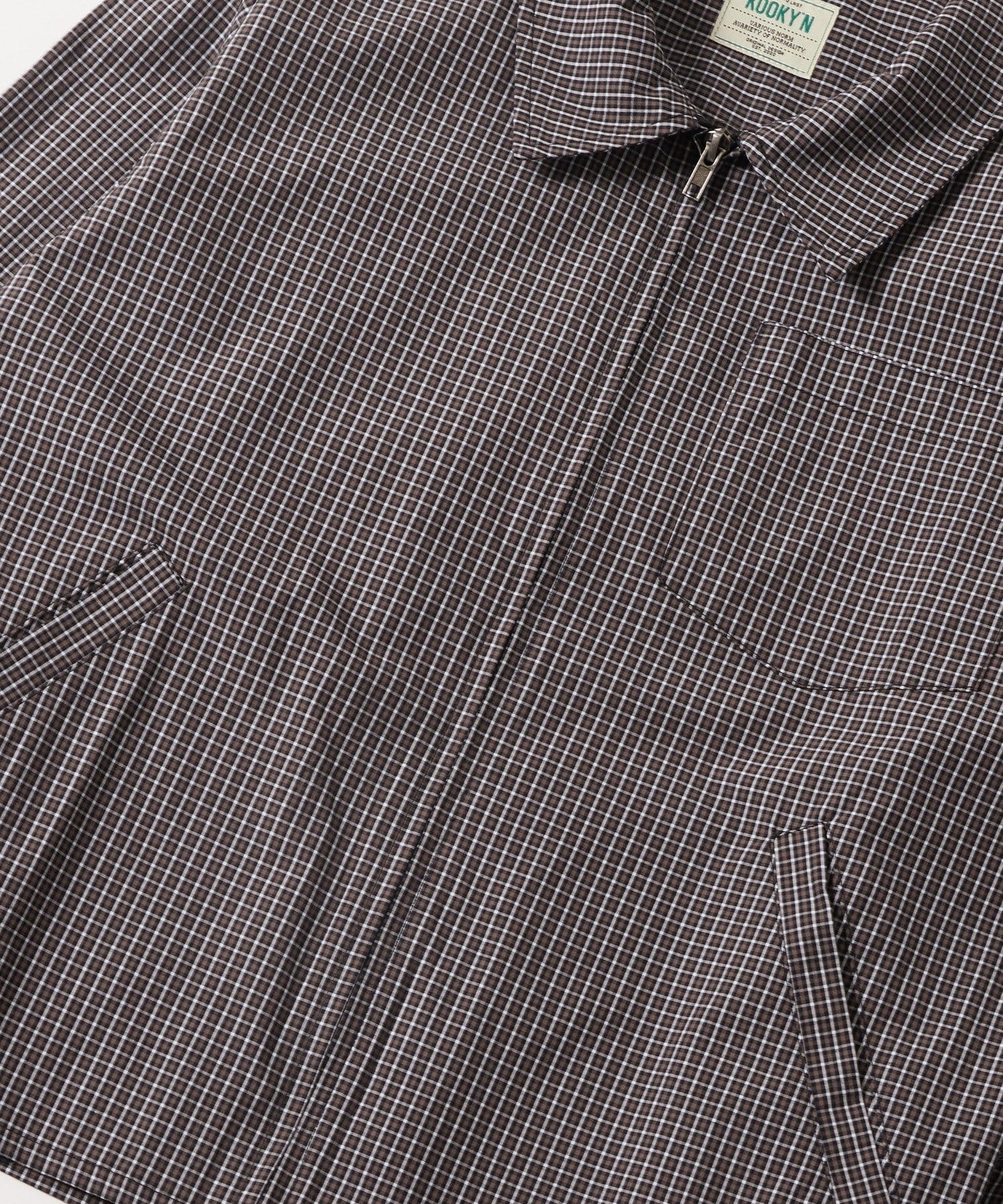 OUTLET(アウトレット) 【WHO'S WHO gallery】KOOKYNチェックジップシャツ