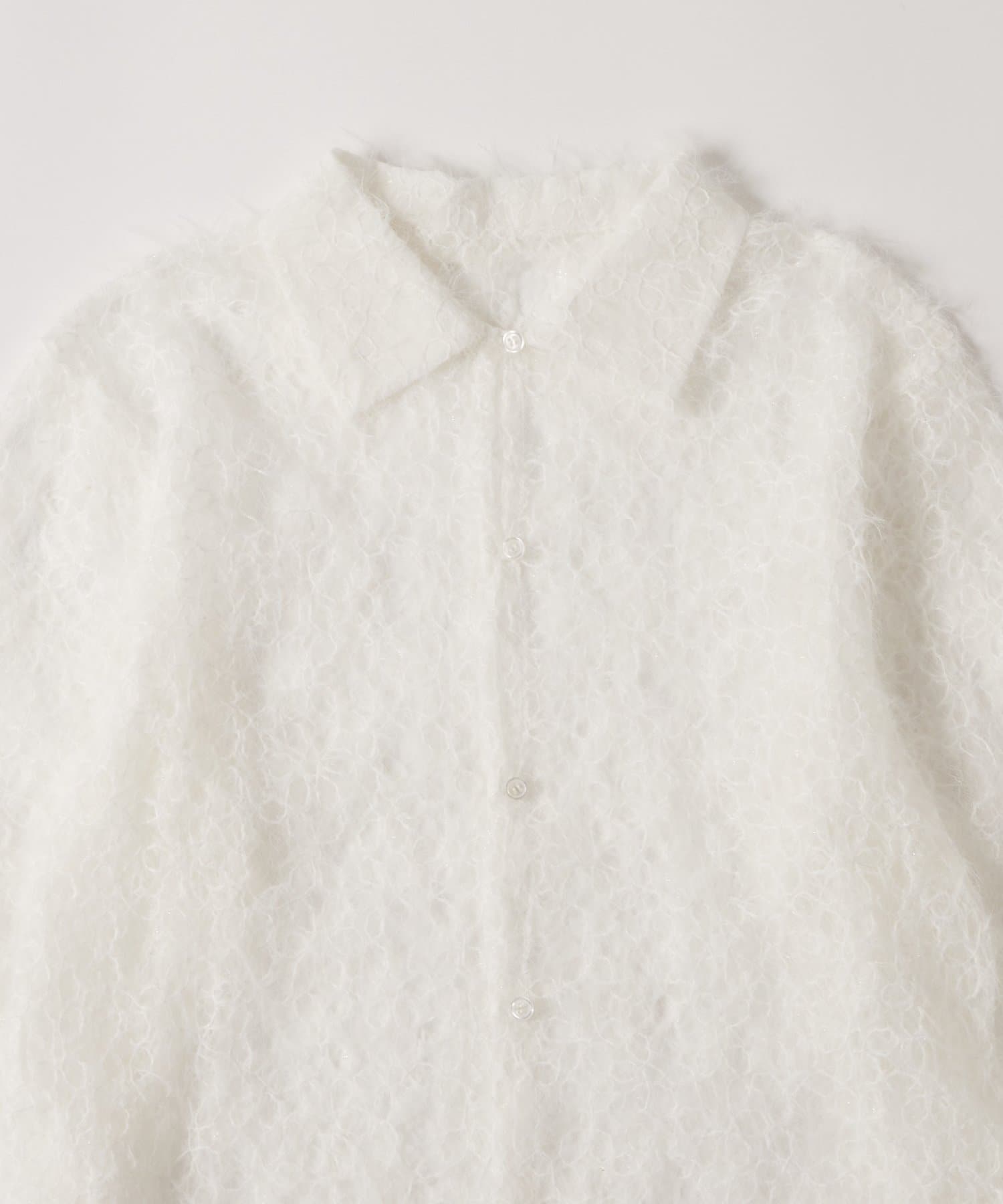 OUTLET(アウトレット) 【WHO'S WHO gallery】フラワーレースニットシャツ