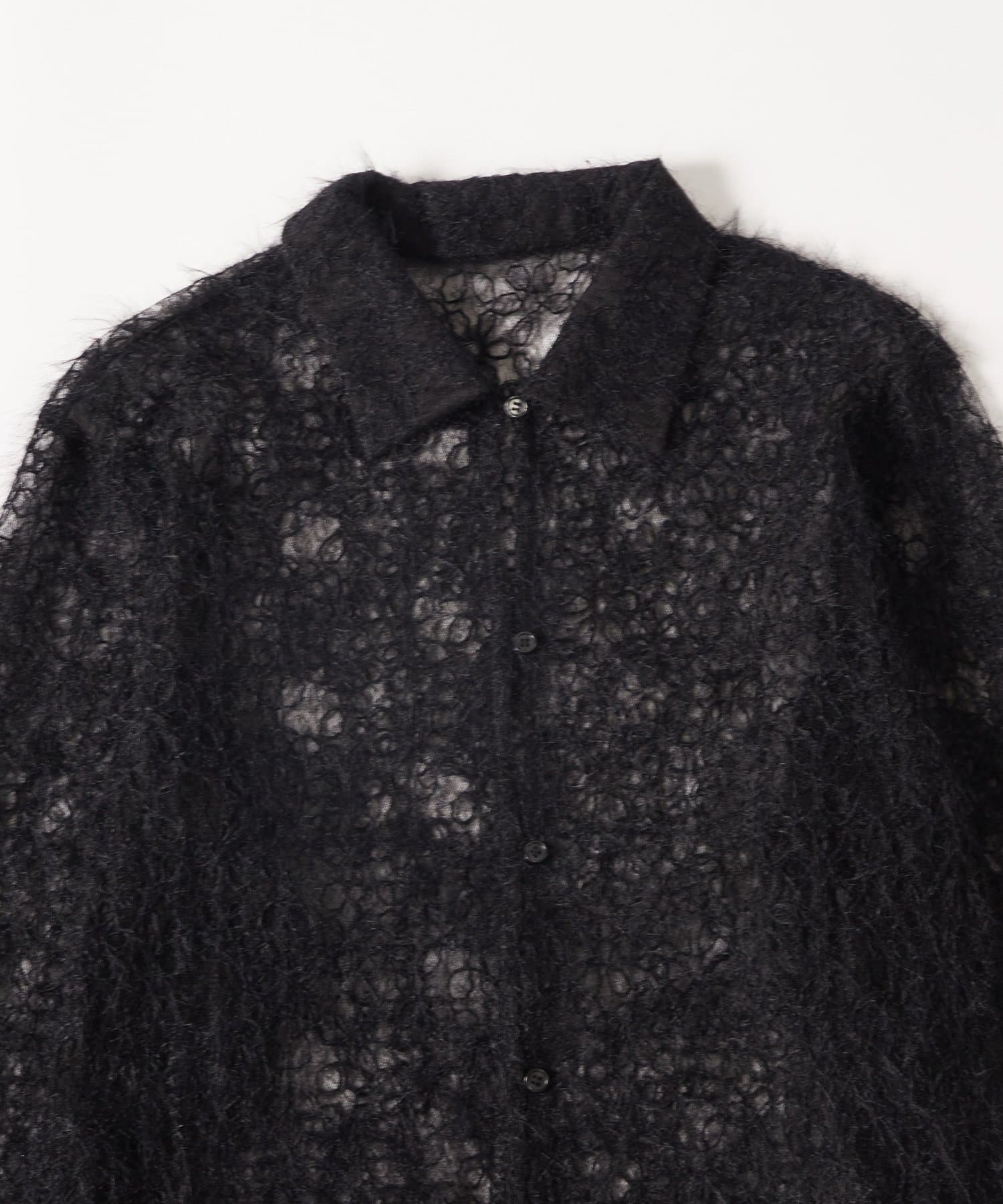 OUTLET(アウトレット) 【WHO'S WHO gallery】フラワーレースニットシャツ