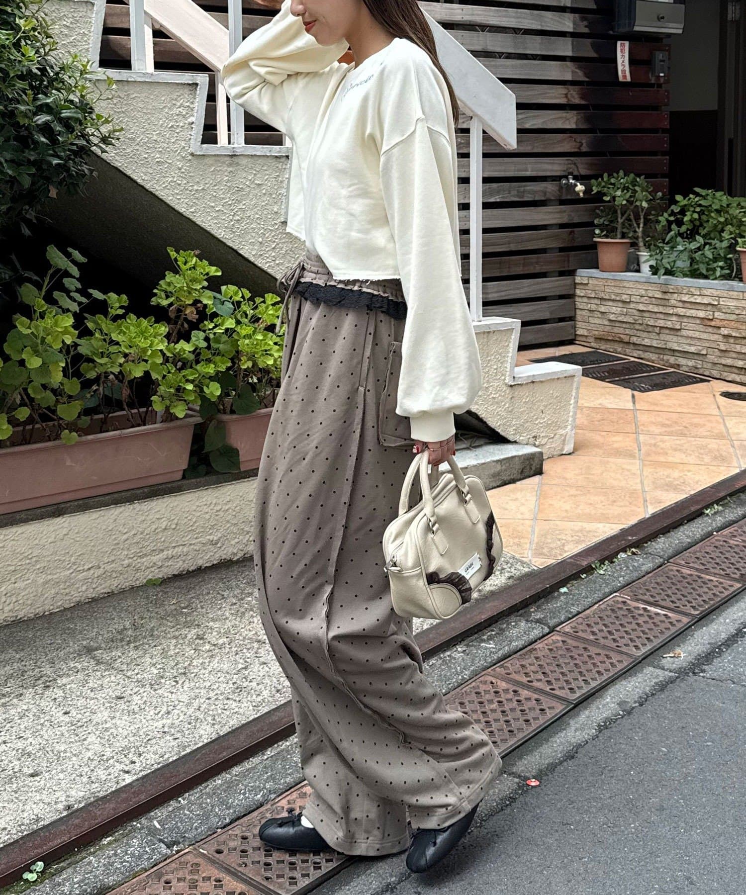 OUTLET(アウトレット) 【Ciaopanic】ネック刺?ピグメントショートスウェット