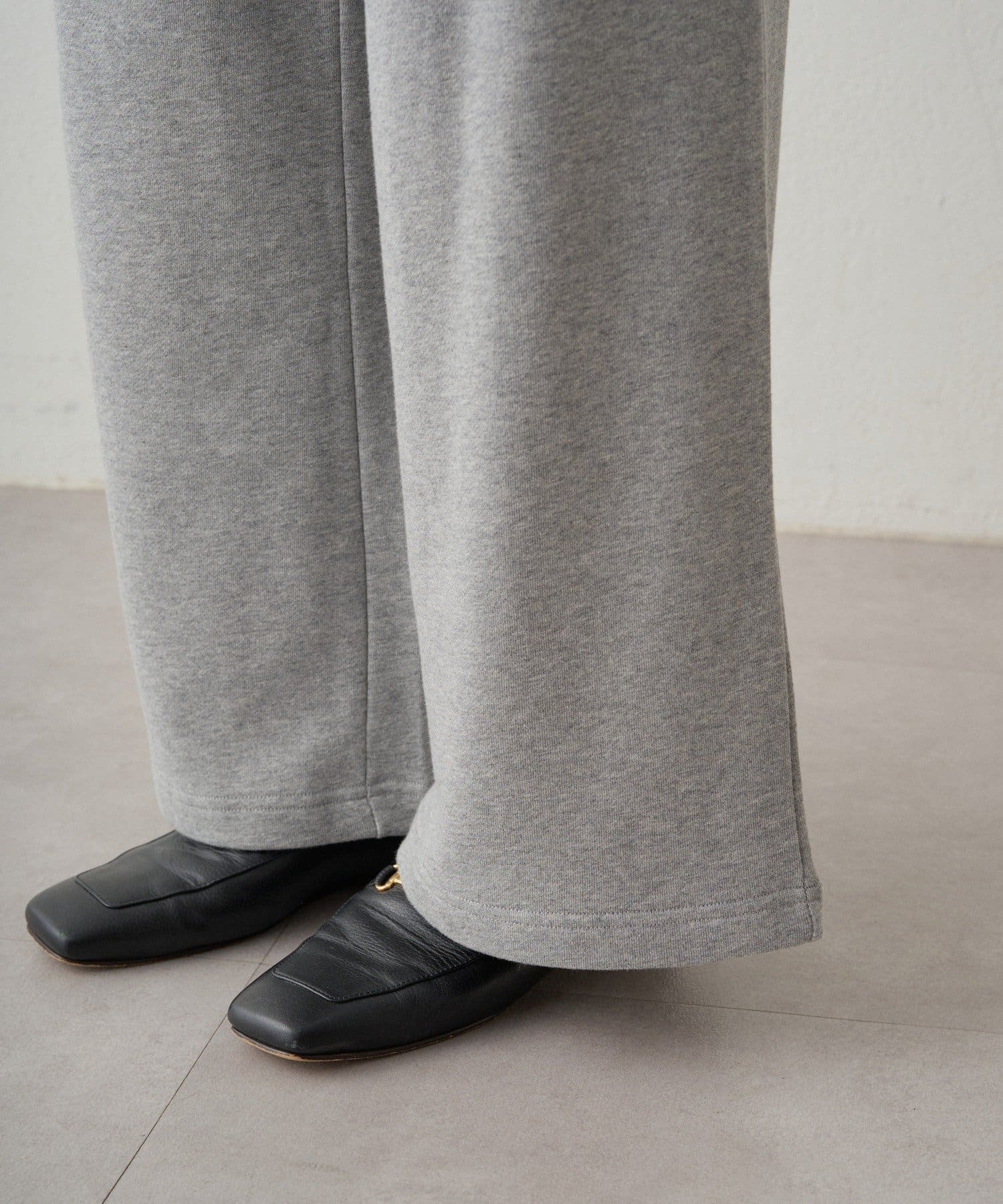 OUTLET(アウトレット) 【earthy_】スウェットイージーワイドパンツ