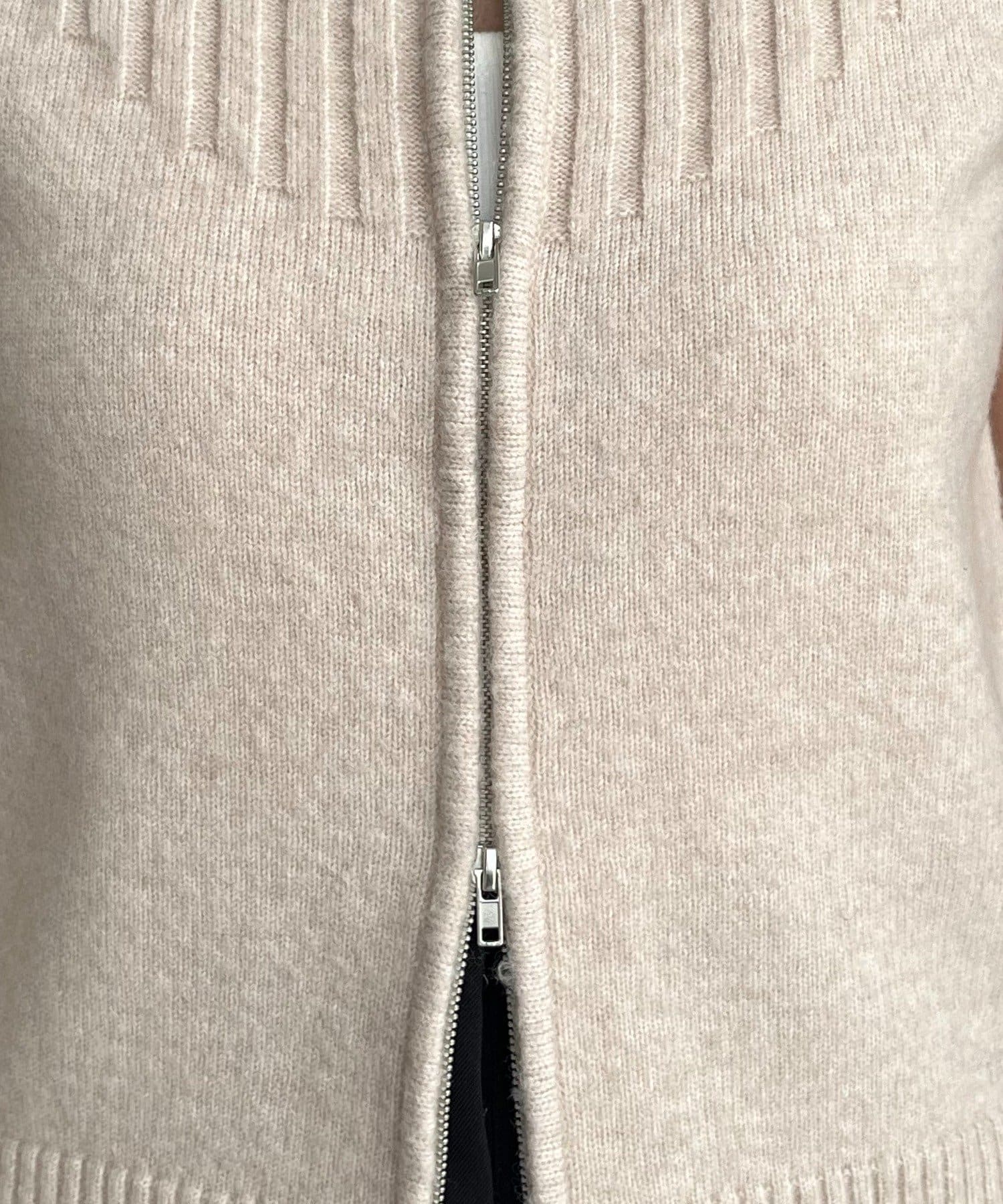 OUTLET(アウトレット) 【CAPRICIEUX LE'MAGE】ミニスリーブZIPニット