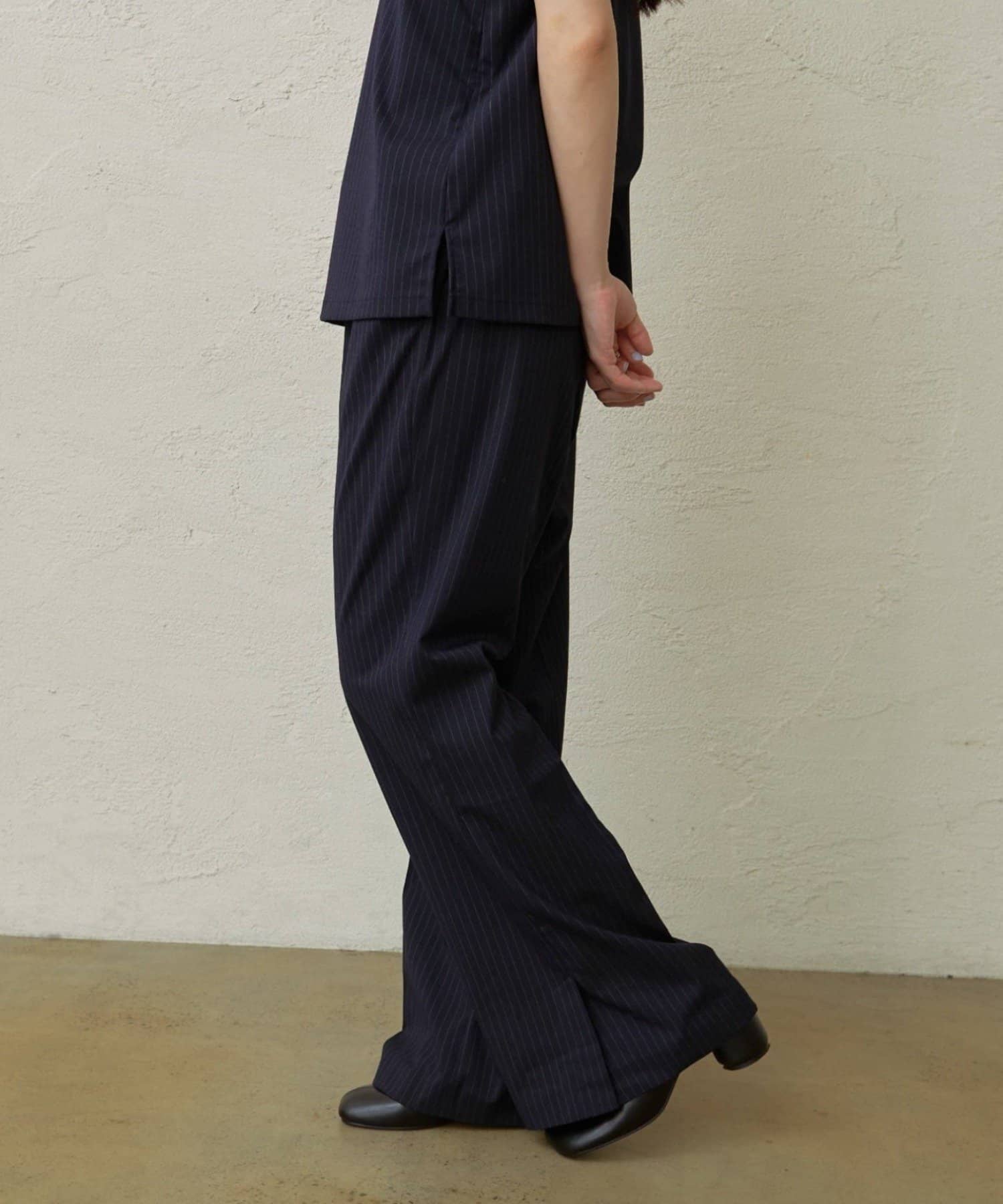 OUTLET(アウトレット) 【Omekashi】サイドベンツフレアパンツ