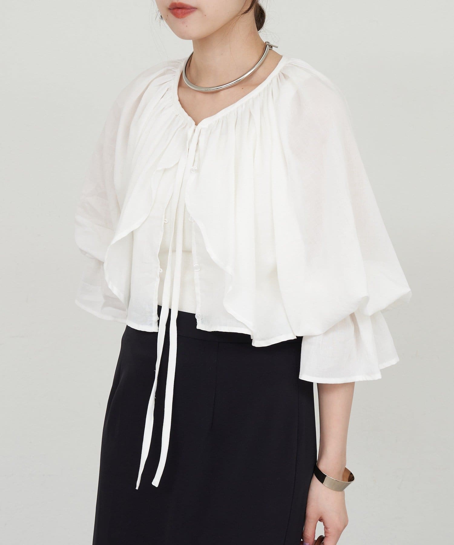 SHENERY】フリルボレロブラウス | OUTLET(アウトレット)レディース