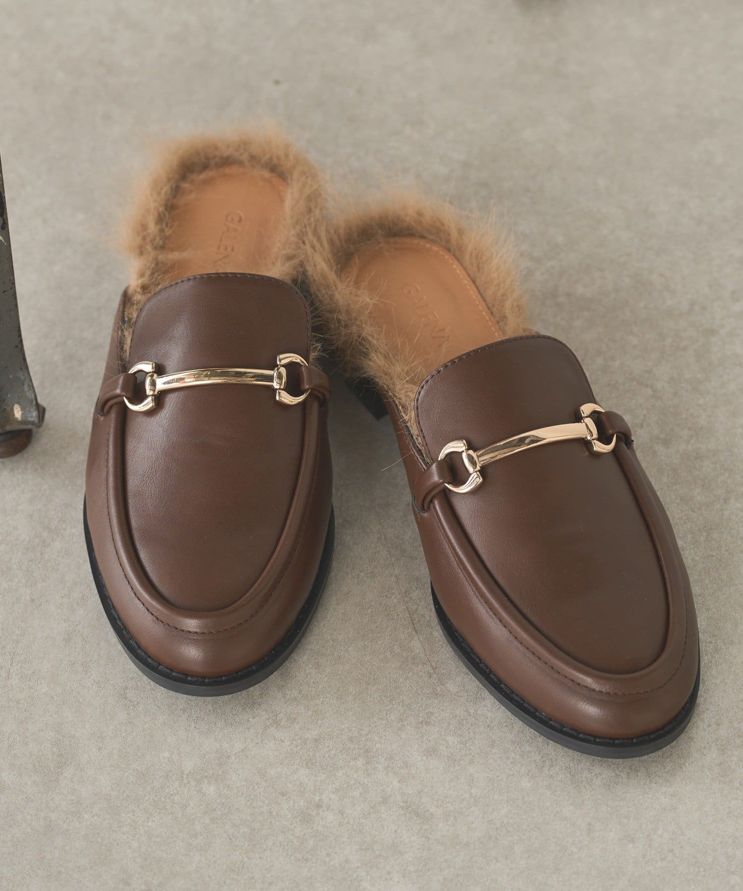 OUTLET(アウトレット) 【Loungedress】【GALENA】ファーローファー