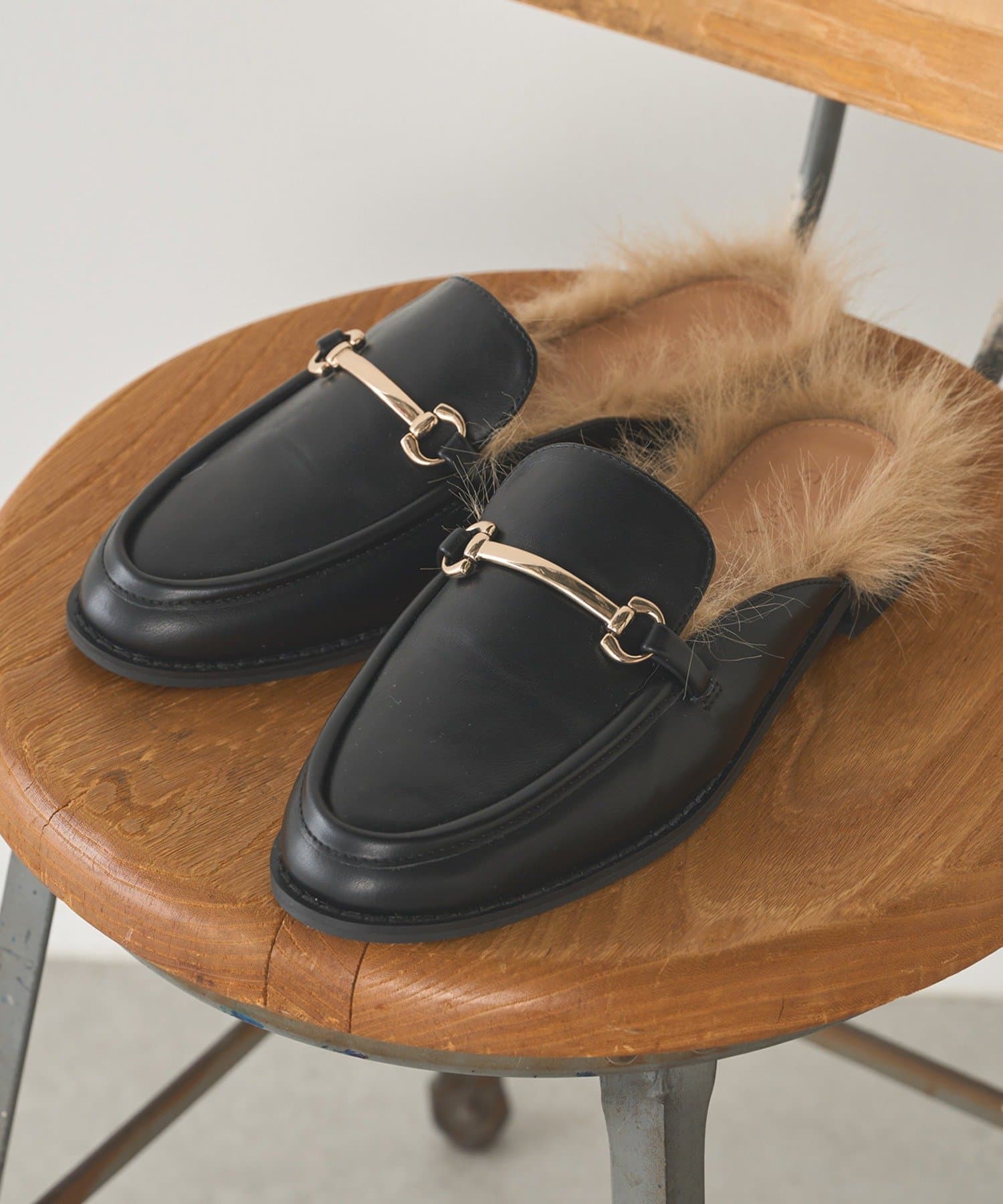 OUTLET(アウトレット) 【Loungedress】【GALENA】ファーローファー