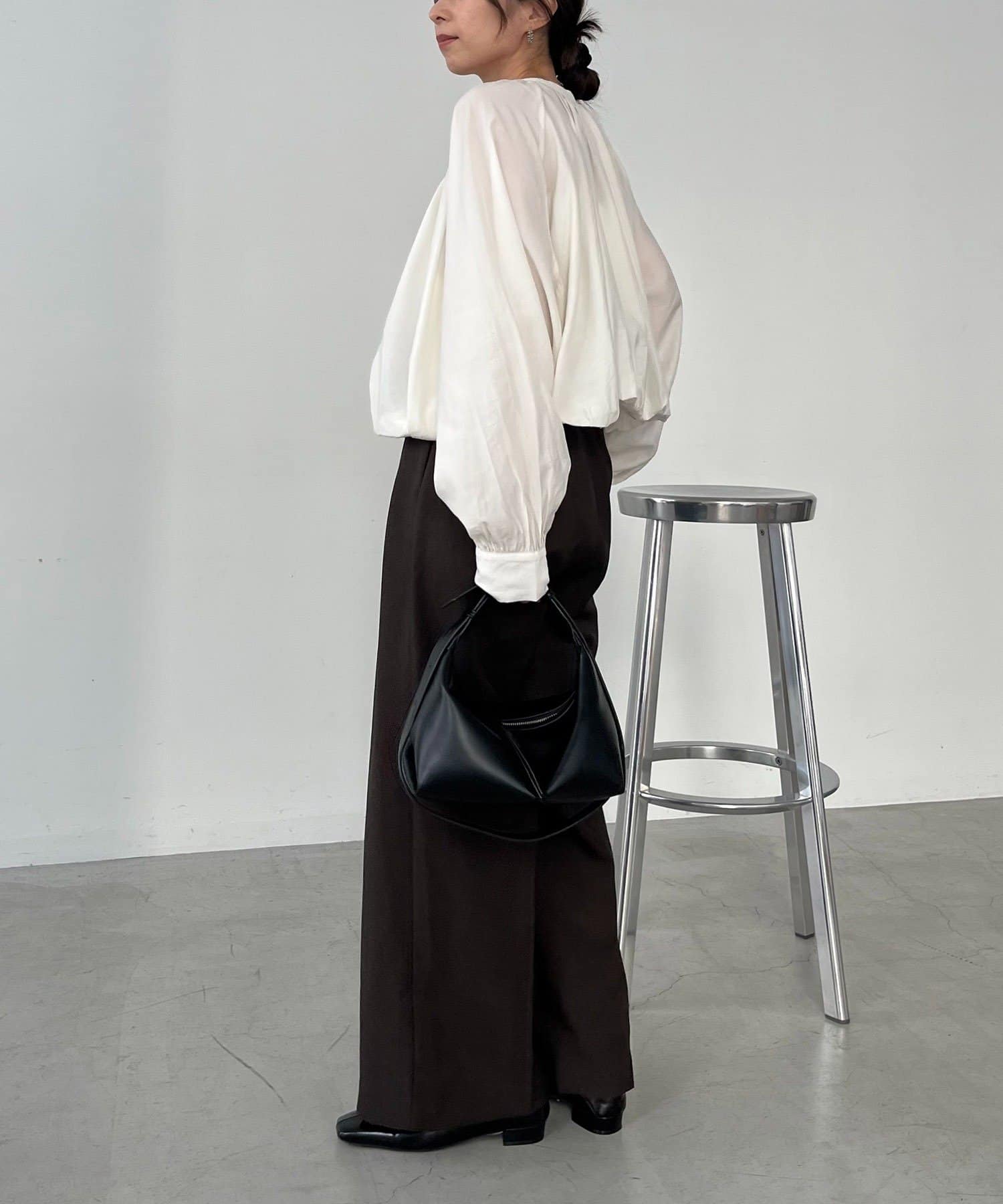 OUTLET(アウトレット) 【CAPRICIEUX LE'MAGE】ノーカラーラウンドブルゾン