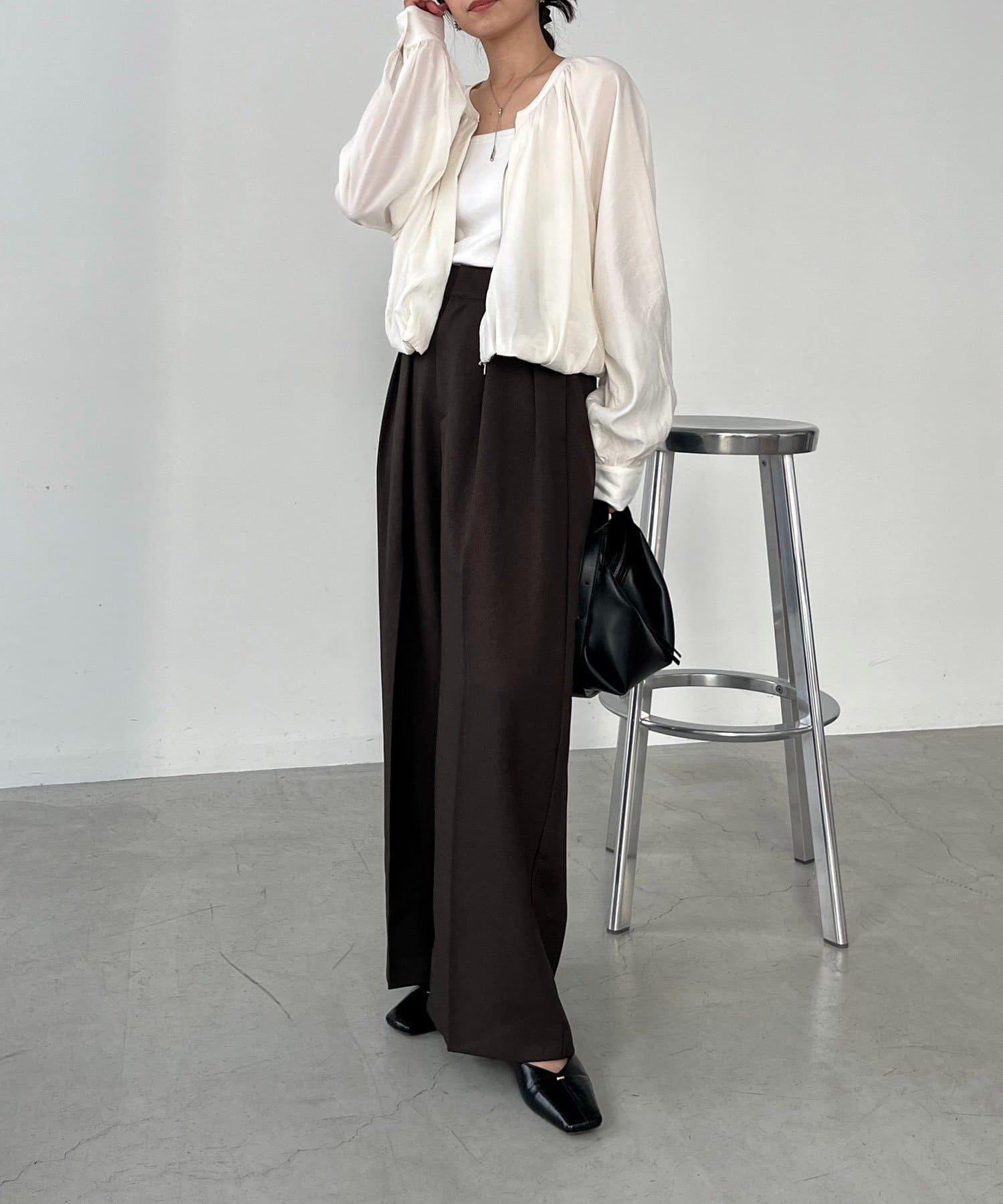 OUTLET(アウトレット) 【CAPRICIEUX LE'MAGE】ノーカラーラウンドブルゾン