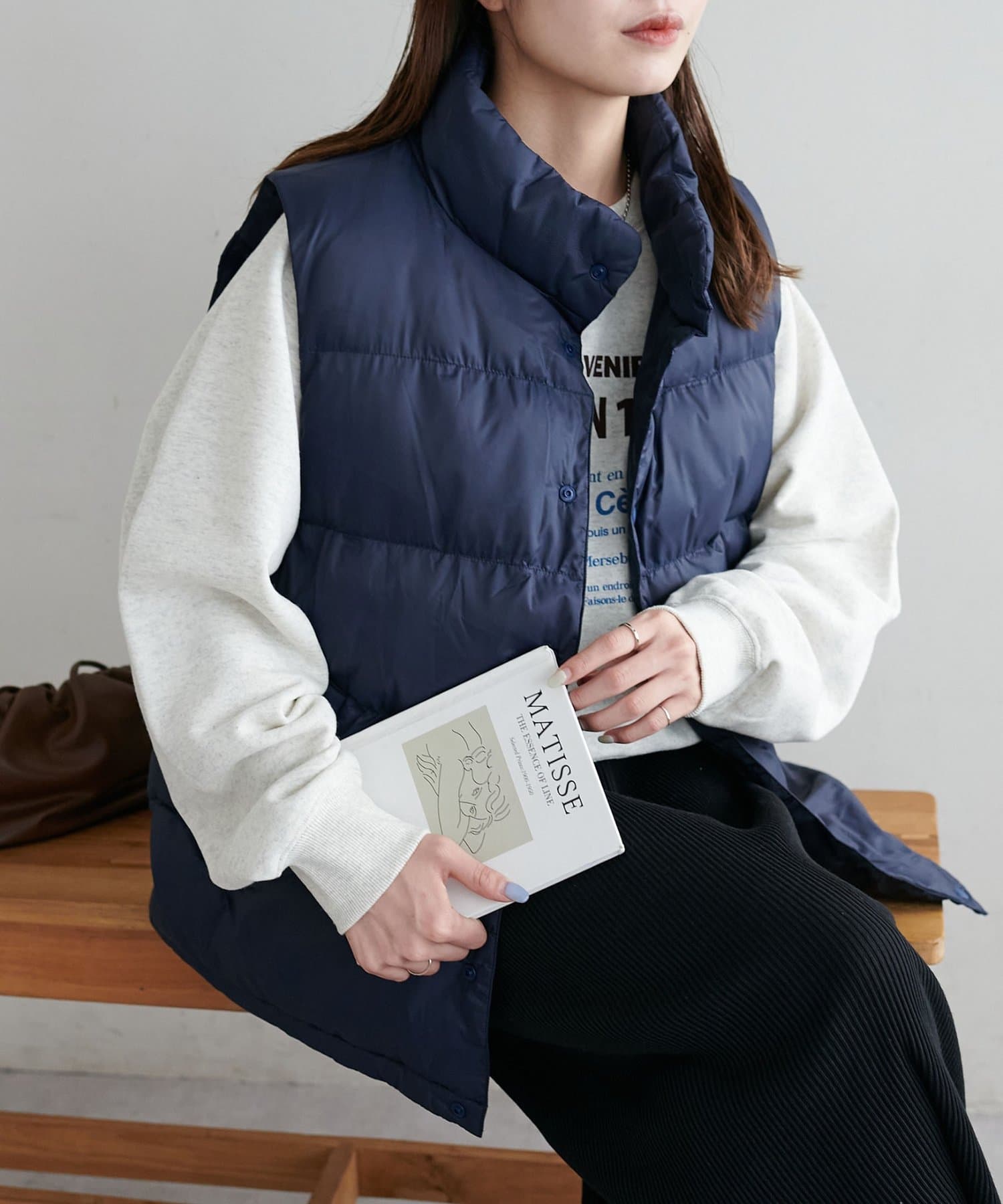 OUTLET(アウトレット) 【Discoat】【ユニセックス】リップナイロン中綿ベスト