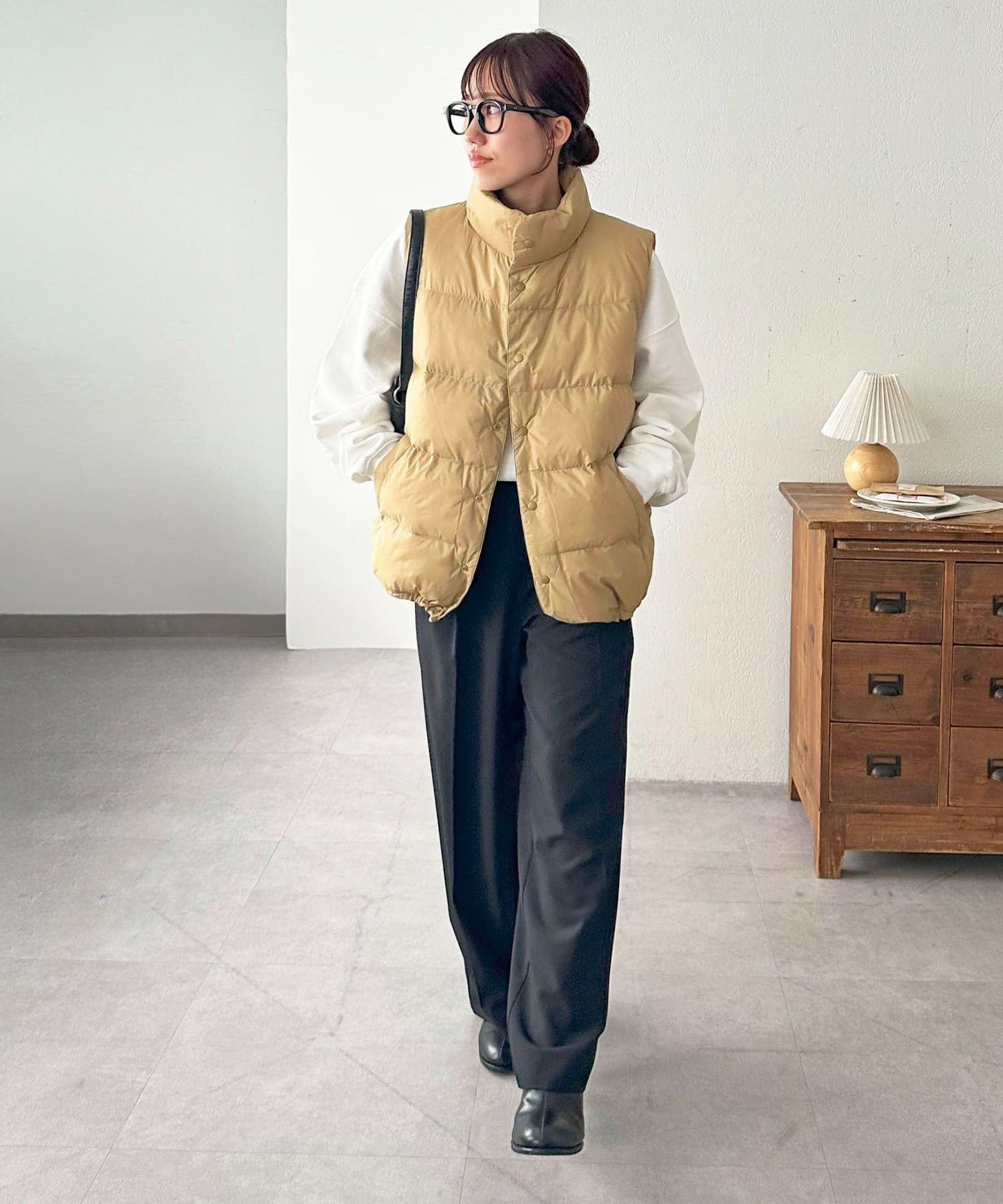 OUTLET(アウトレット) 【Discoat】【ユニセックス】リップナイロン中綿ベスト