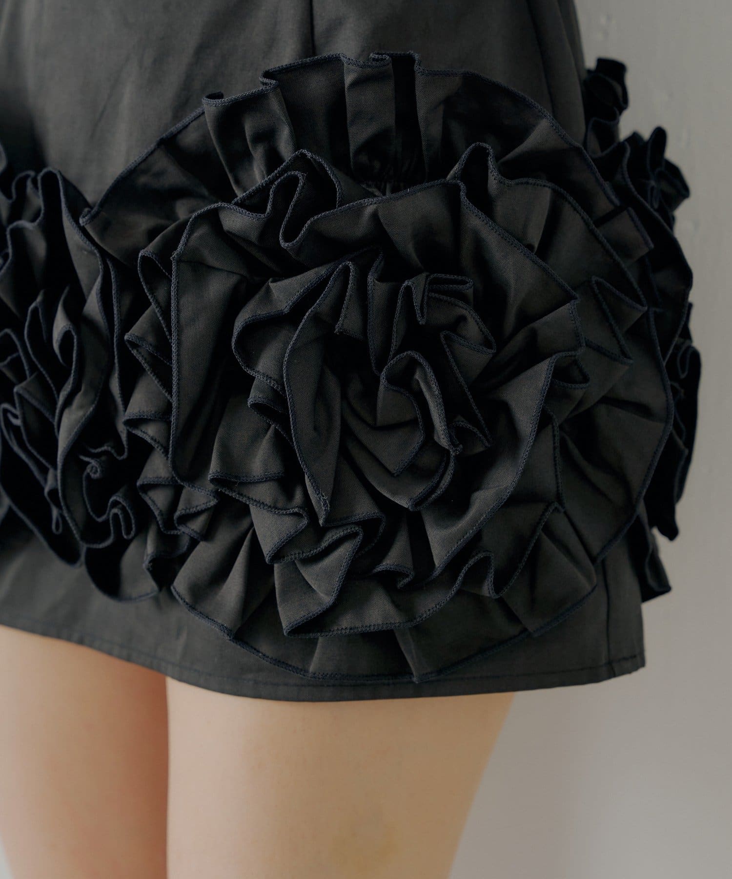 OUTLET(アウトレット) 【Chico】フリルデザインボリュームミニスカート